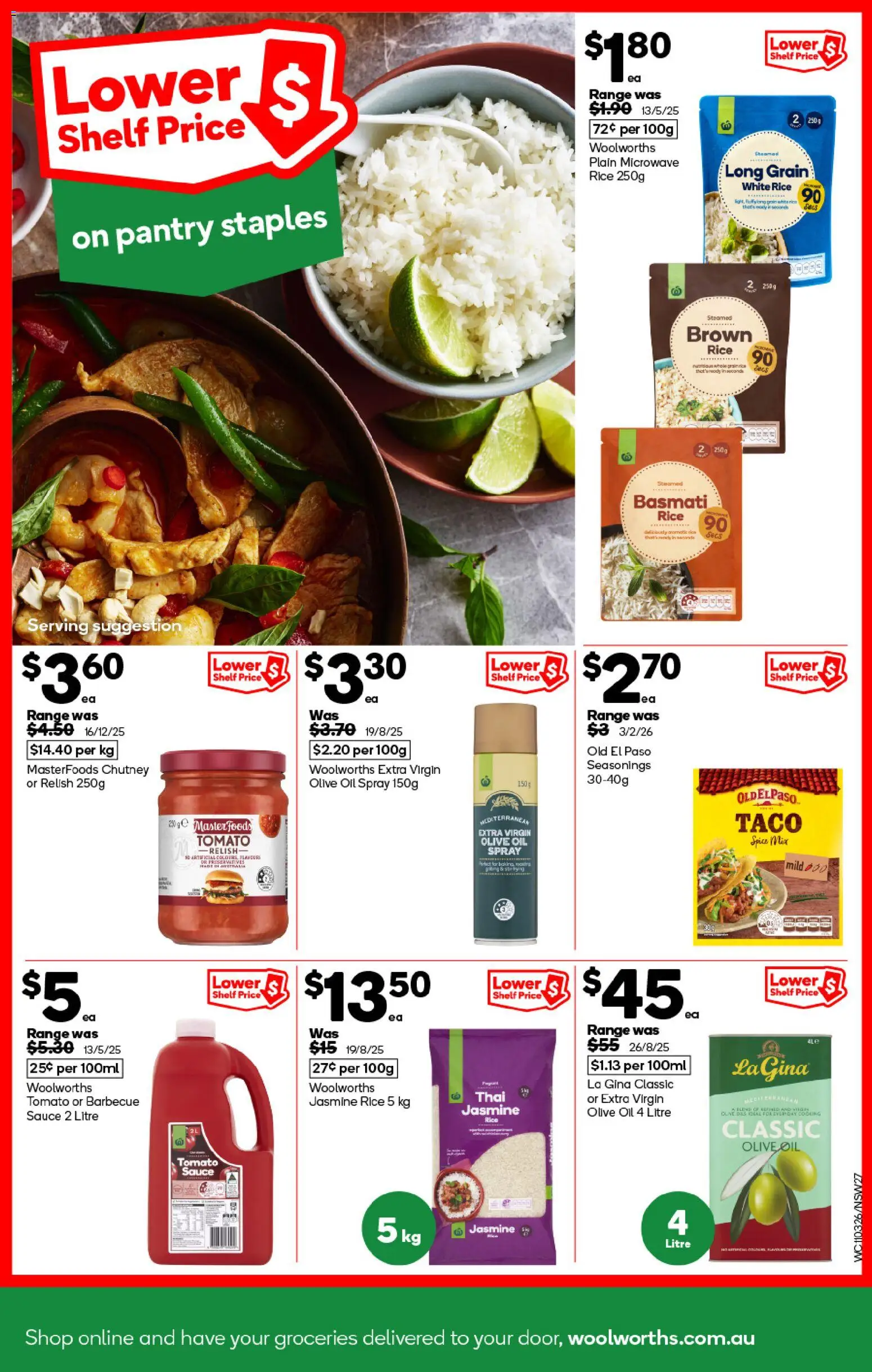 Woolworths catalogue - valid from 11.03.2026 | Page: 27 | Products: Shelf, Rice, Relish, Microwave