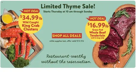 Preview of Fresh Thyme weekly ads valid from 09/01/2026