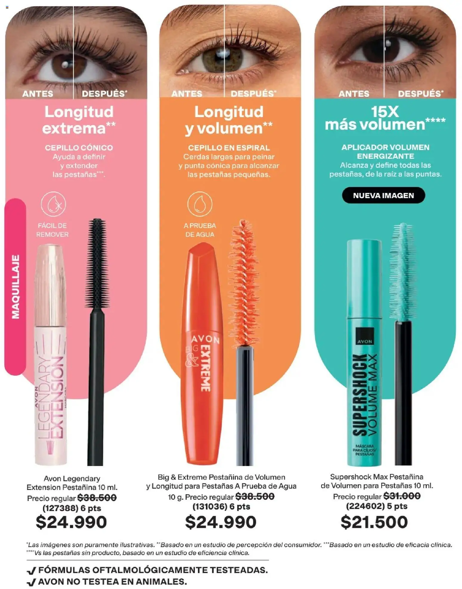 Avon revista - valida desde el 15.06.2026 | Página: 61 | Productos: Agua, Maquillaje, Cepillo, Máscara