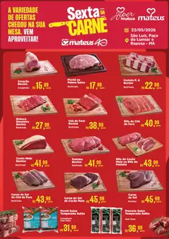 Mateus ofertas Sexta da Carne - Pré-Visualização do folheto da loja Mateus, válido de 22.05.2026