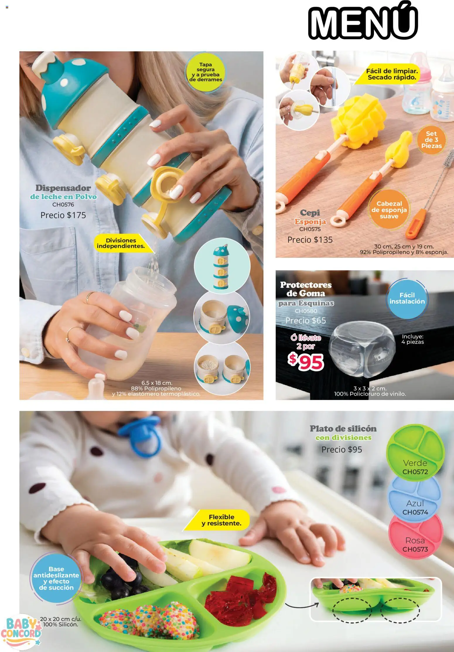 Nuevas ofertas de Colchas Concord válidas en toda la República Mexicana desde el 01/08/2026. ¡Encuentra las mejores ofertas en Colchas Concord catálogo Colección Bebé! | Página: 23 | Productos: Leche en polvo, Esponja, Leche, Polvo