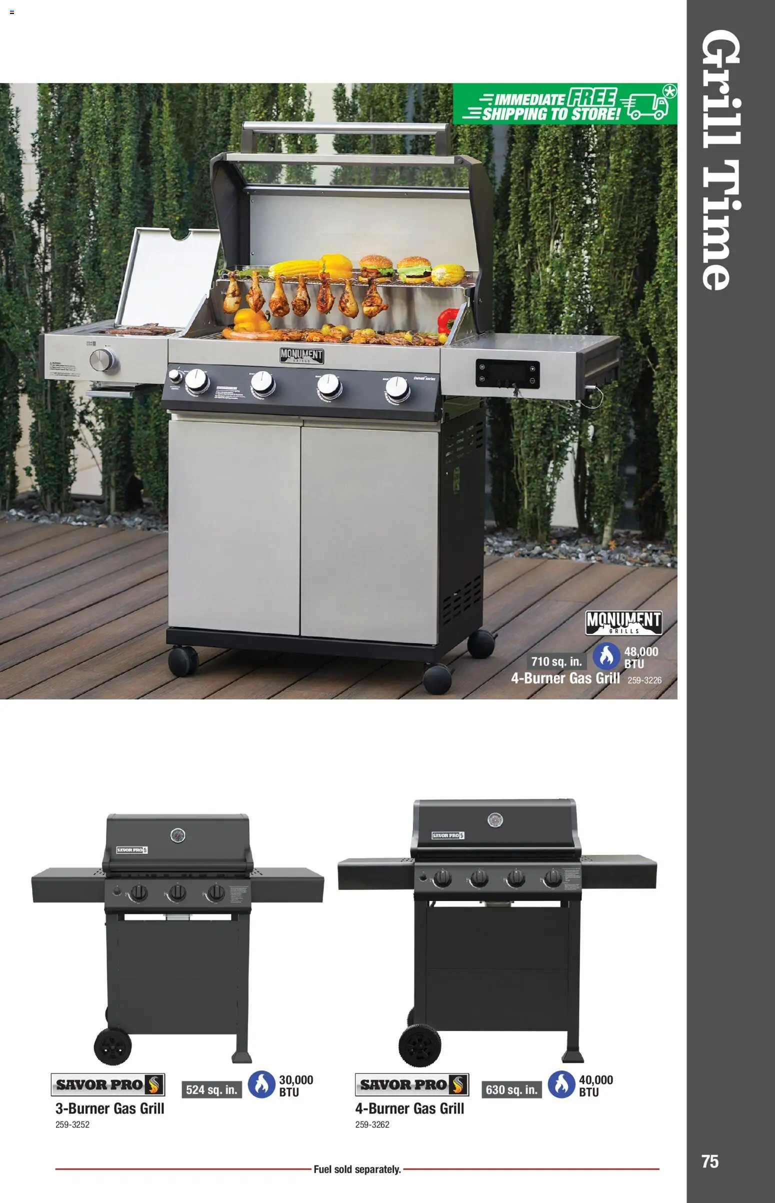 Menards Outdoor Living Catalogue - valid from 02/04/2026 | Page: 75 | Products: Gas grill, Grill