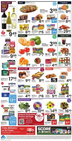 Preview of Albertsons weekly ads valid from 07/08/2026 | Page: 5 | Products: Bakery, Salad, Seafood, Watermelon