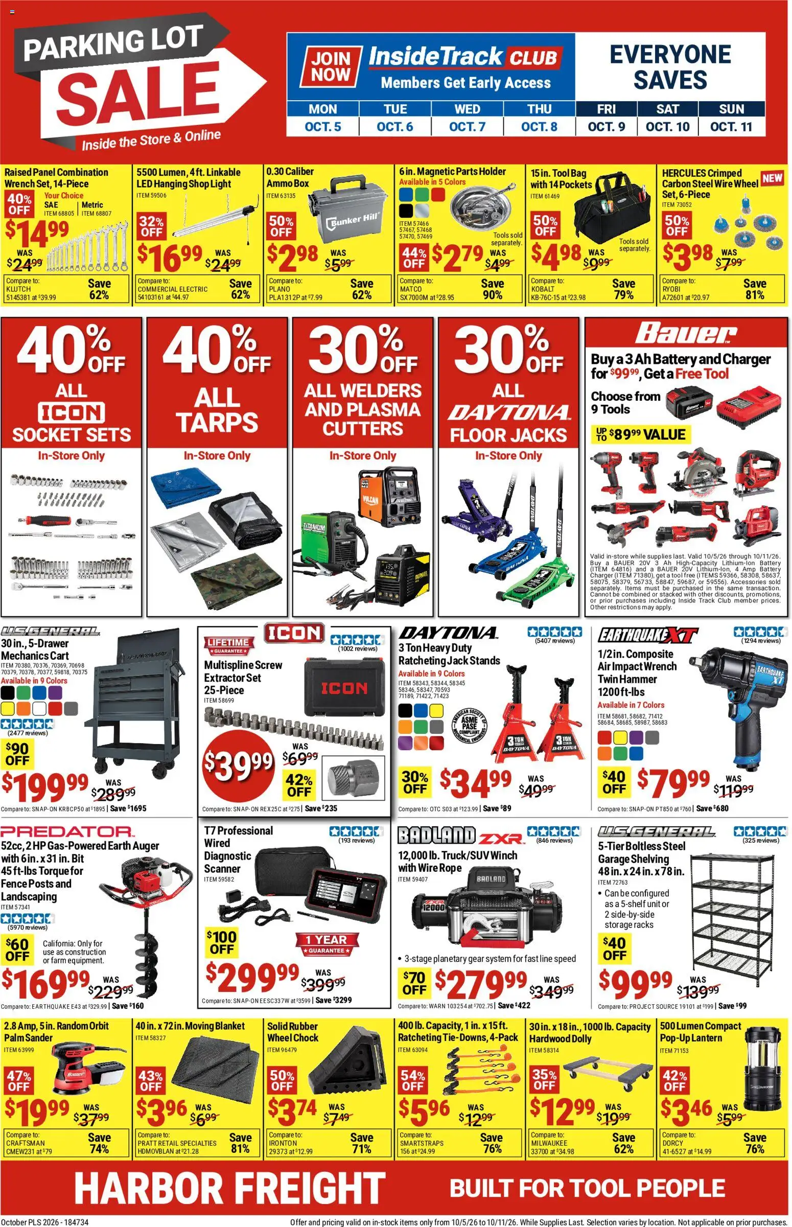 Harbor Freight Weekly Ad - valid from 10/05/2026 | Page: 1