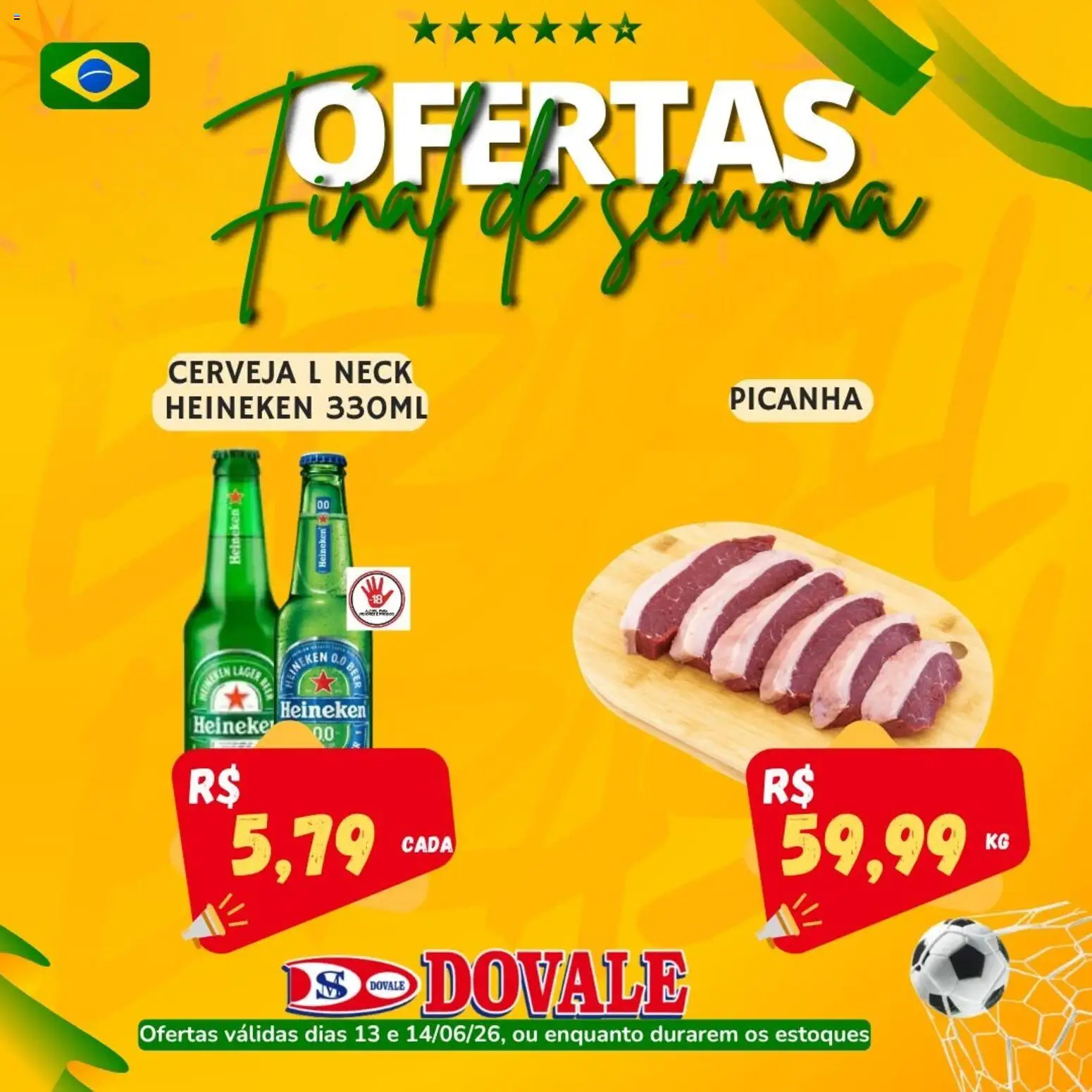 Dovale Folheto - válido de 13.06.2026 | Página: 2 | Produtos: Picanha, Cerveja, Heineken