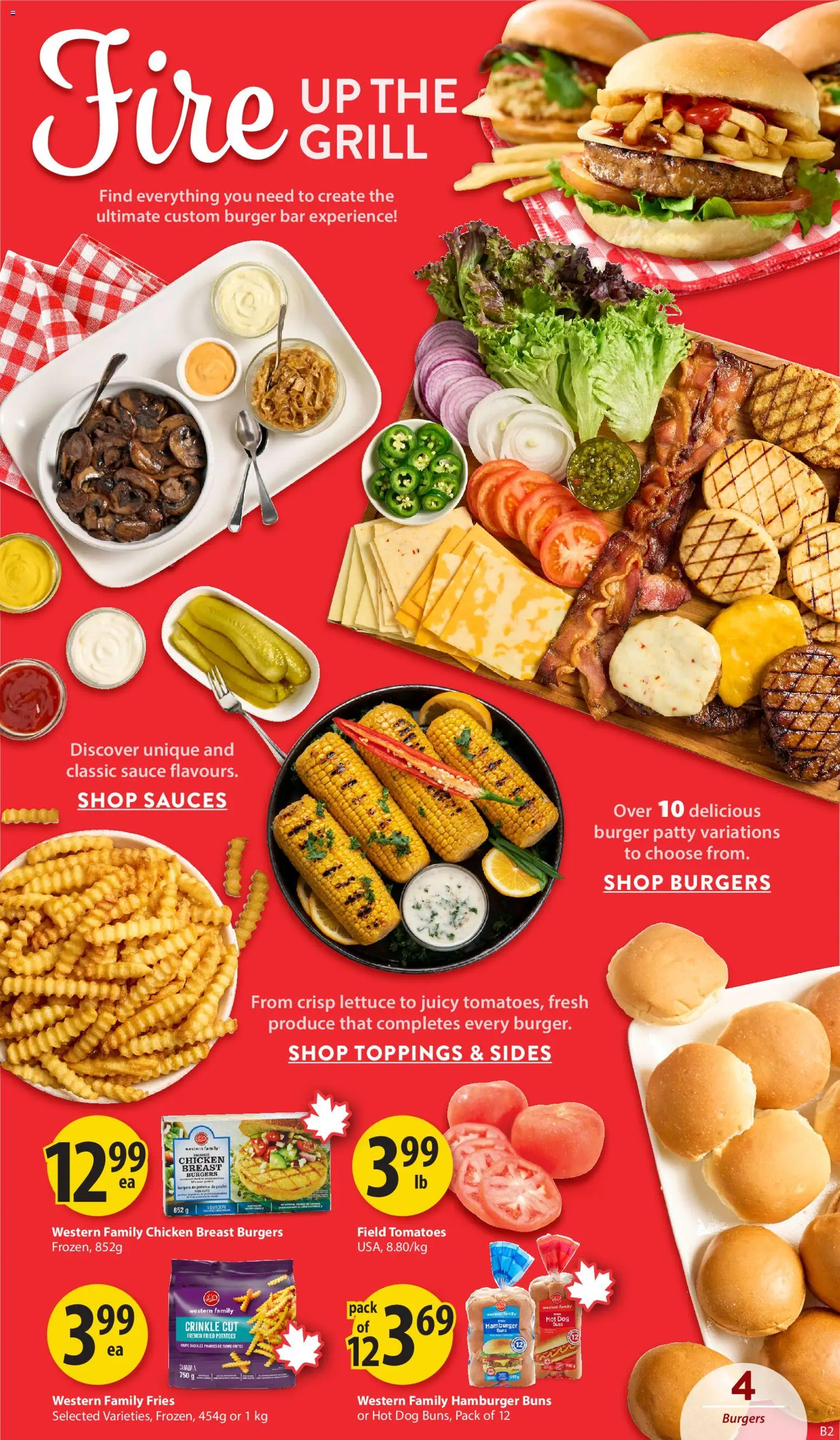 Save on foods flyer valid from 11.06.2026 | Page: 5 | Products: Potatoes, Grill, Chicken, Tomatoes