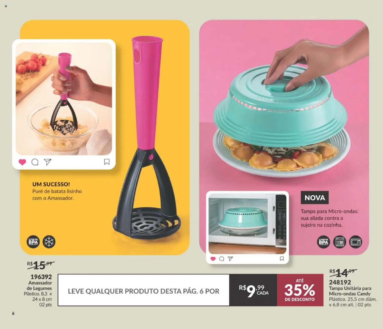 Avon Folheto - válido de 19/07/2026 | Página: 10 | Produtos: Microondas, Batata