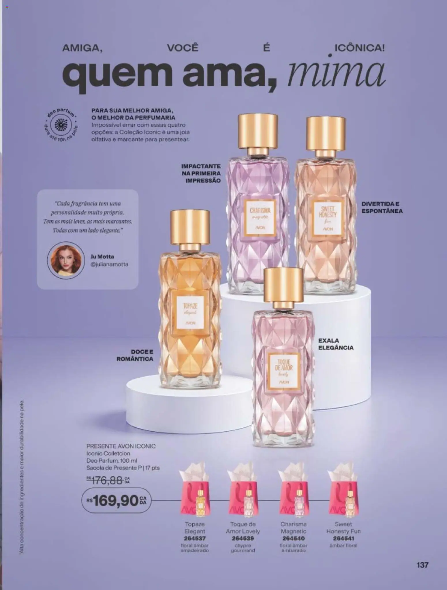 Avon Folheto - válido de 10/08/2026 | Página: 137 | Produtos: Fragrância, Sacola