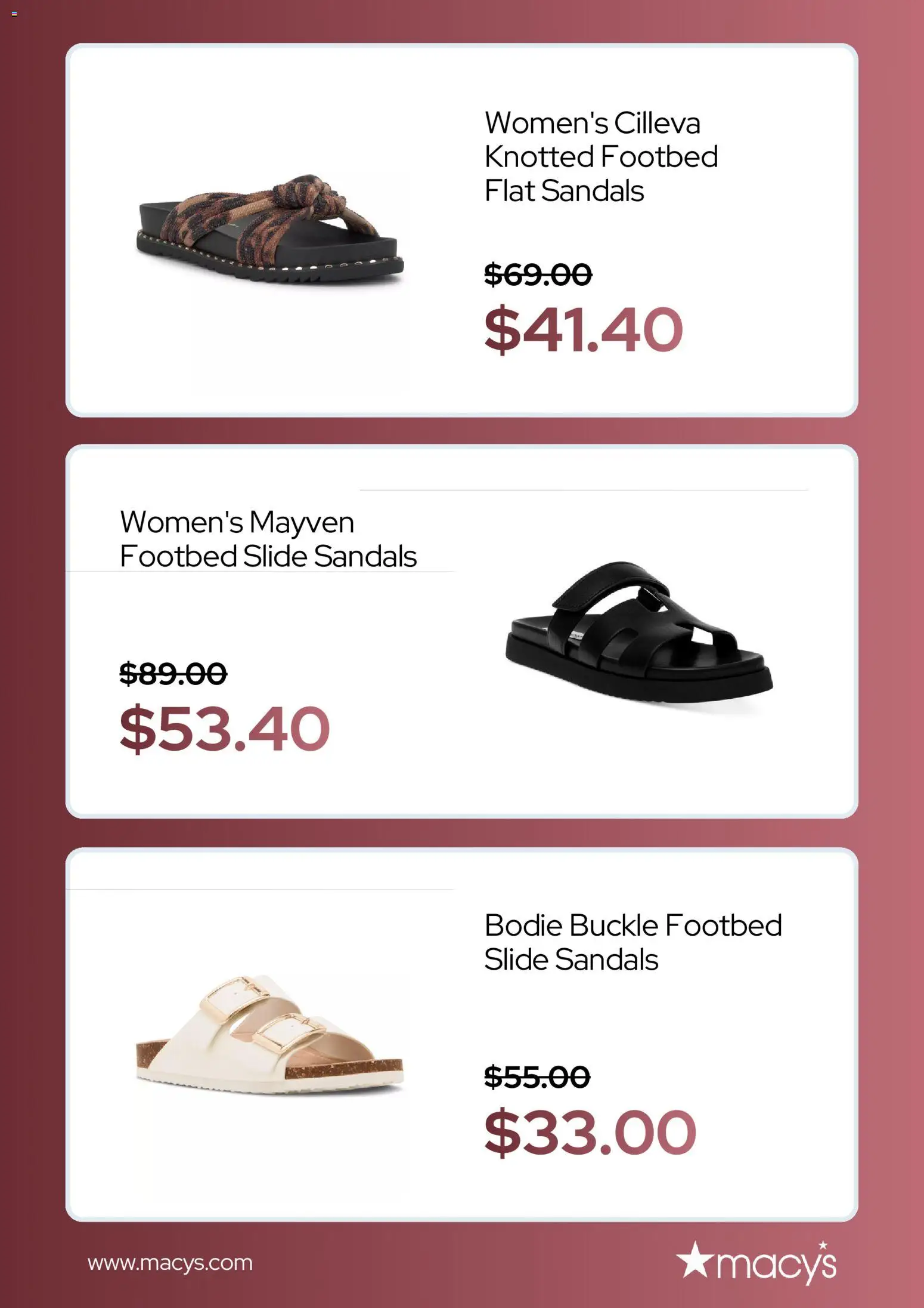 Macy's Weekly Ad - valid from 07/01/2026 | Page: 2 | Products: Sandals
