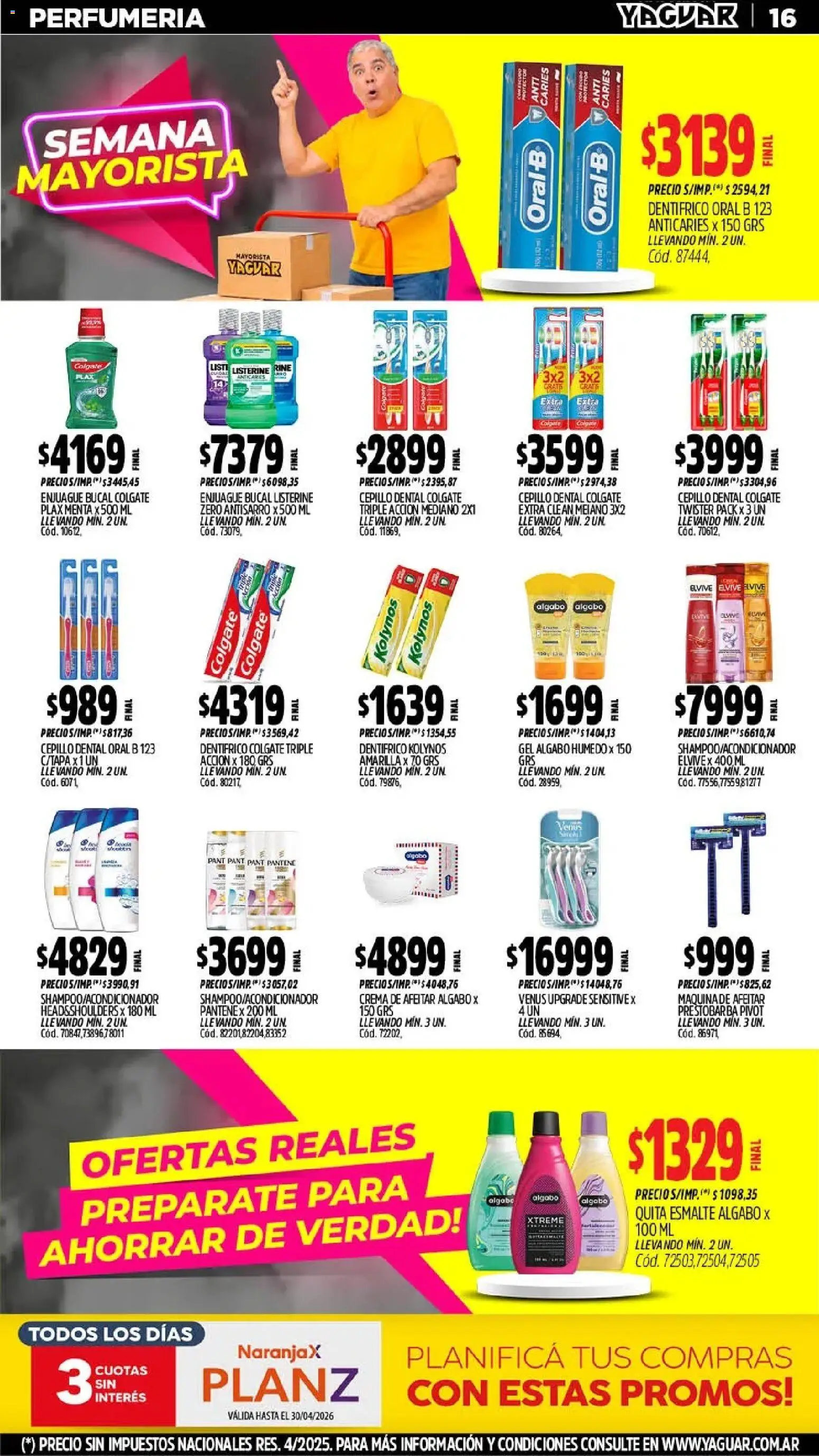 Yaguar - Oferta Semanal Jujuy │ válido desde el 18.05.2026 | Página: 17 | Productos: Cepillo, Enjuague bucal, Crema