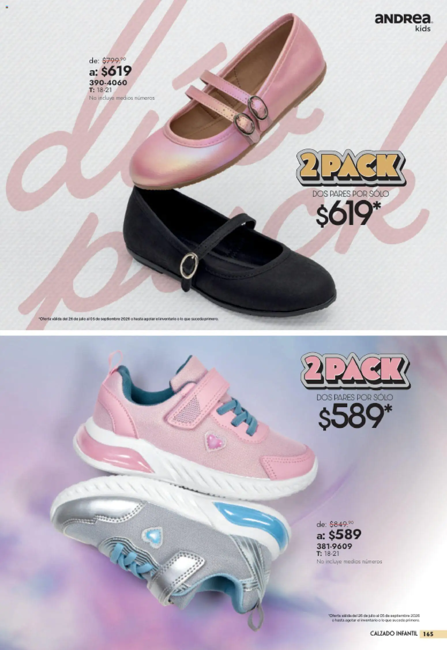 Nuevas ofertas de Andrea válidas en toda la República Mexicana desde el 26/07/2026. ¡Encuentra las mejores ofertas en Andrea catálogo Outlet! | Página: 165