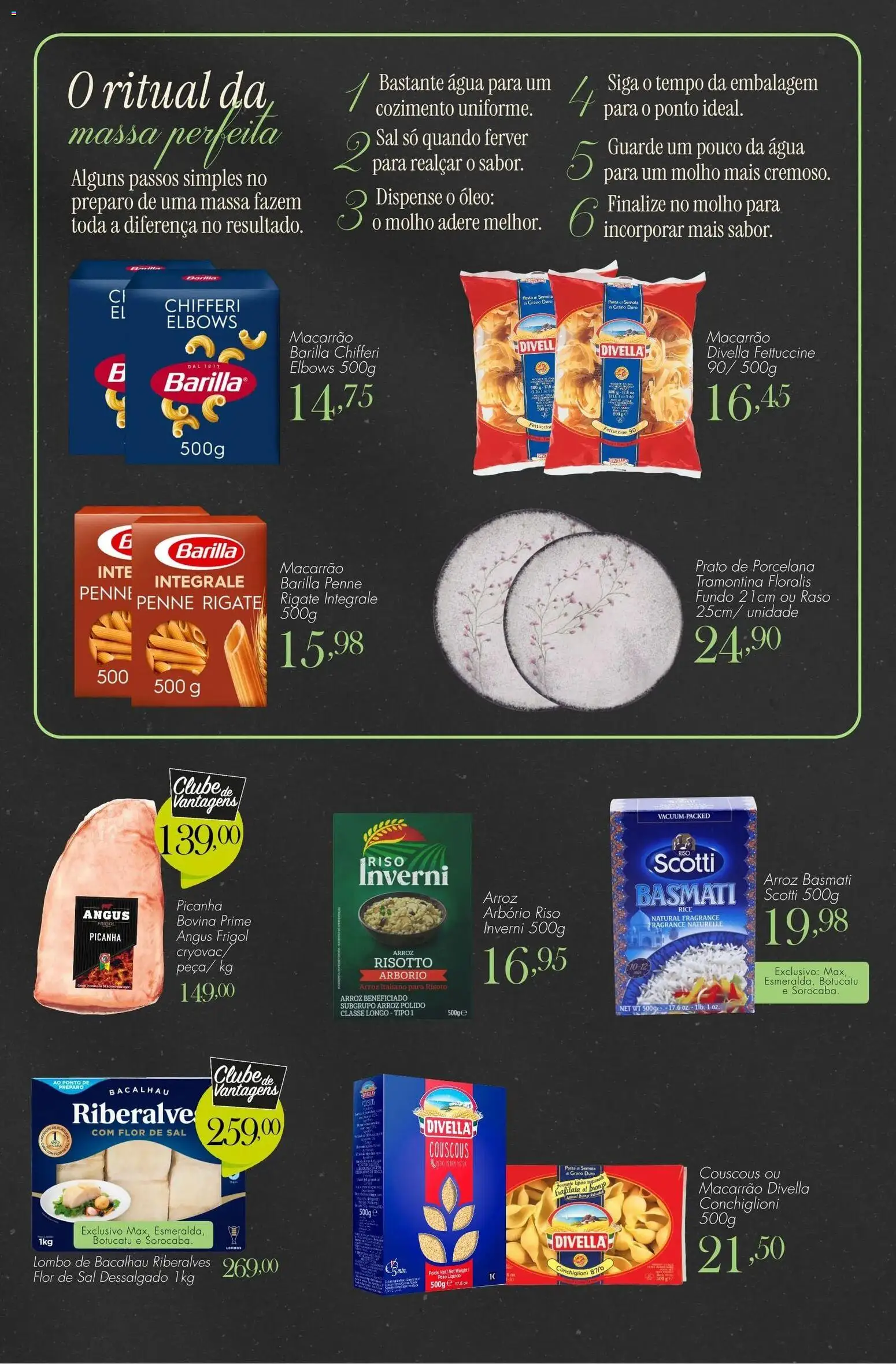 Confiança Folheto - válido de 28/07/2026 | Página: 7 | Produtos: Bacalhau, Óleo, Pasta, Arroz