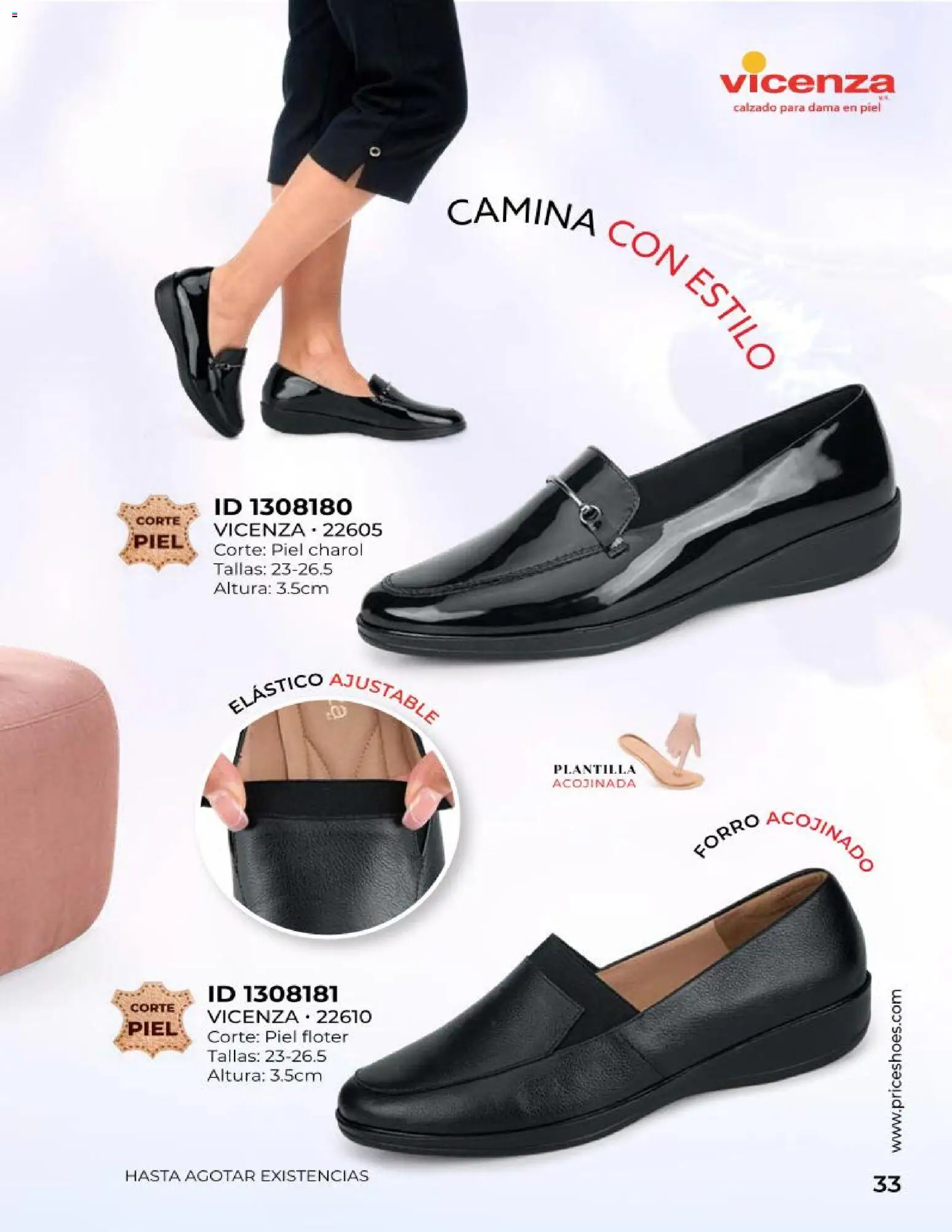 Nuevas ofertas de Price Shoes válidas en toda la República Mexicana desde el 23.04.2026. ¡Encuentra las mejores ofertas en Price Shoes catálogo Especial Confort! | Página: 33