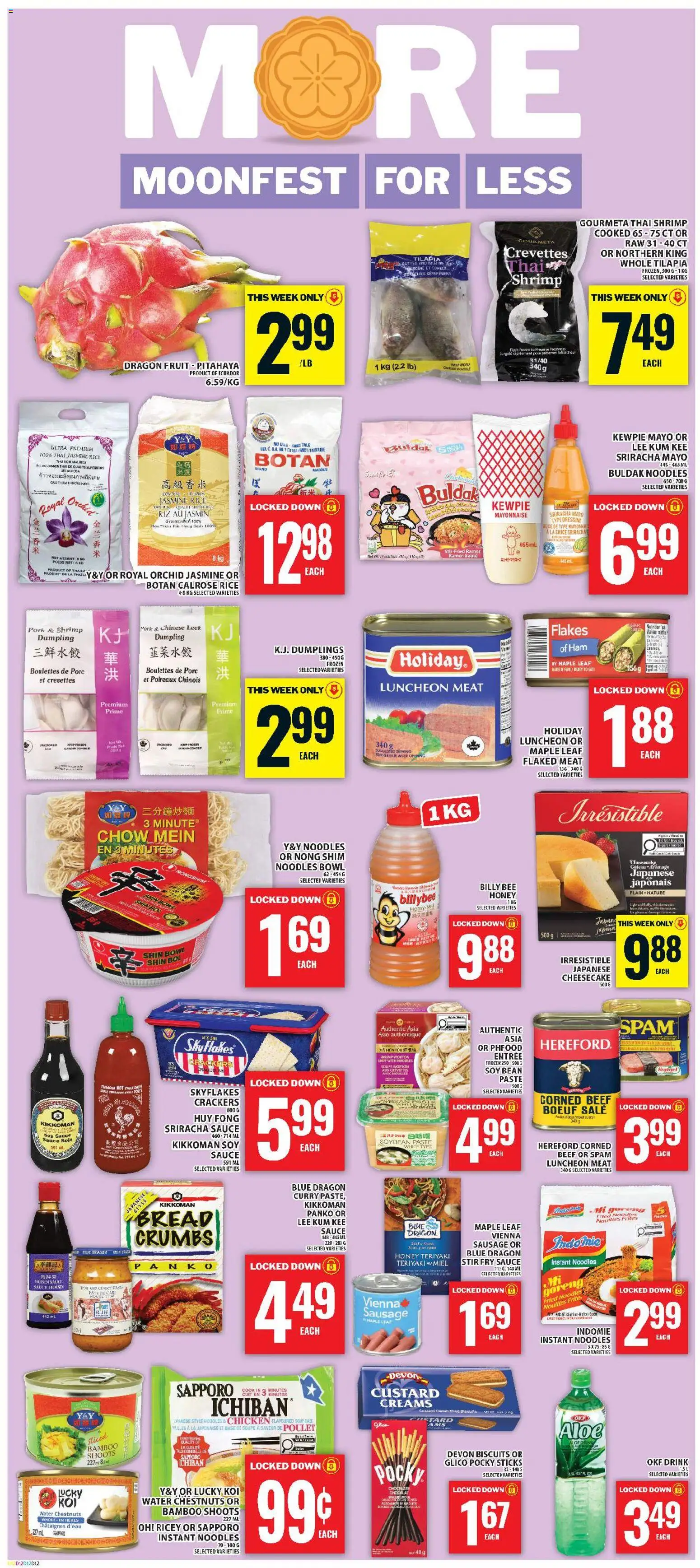Food Basics flyer valid from Sep 3, 2026 | Page: 15 | Products: Tilapia, Soy sauce, Dressing, Dumpling