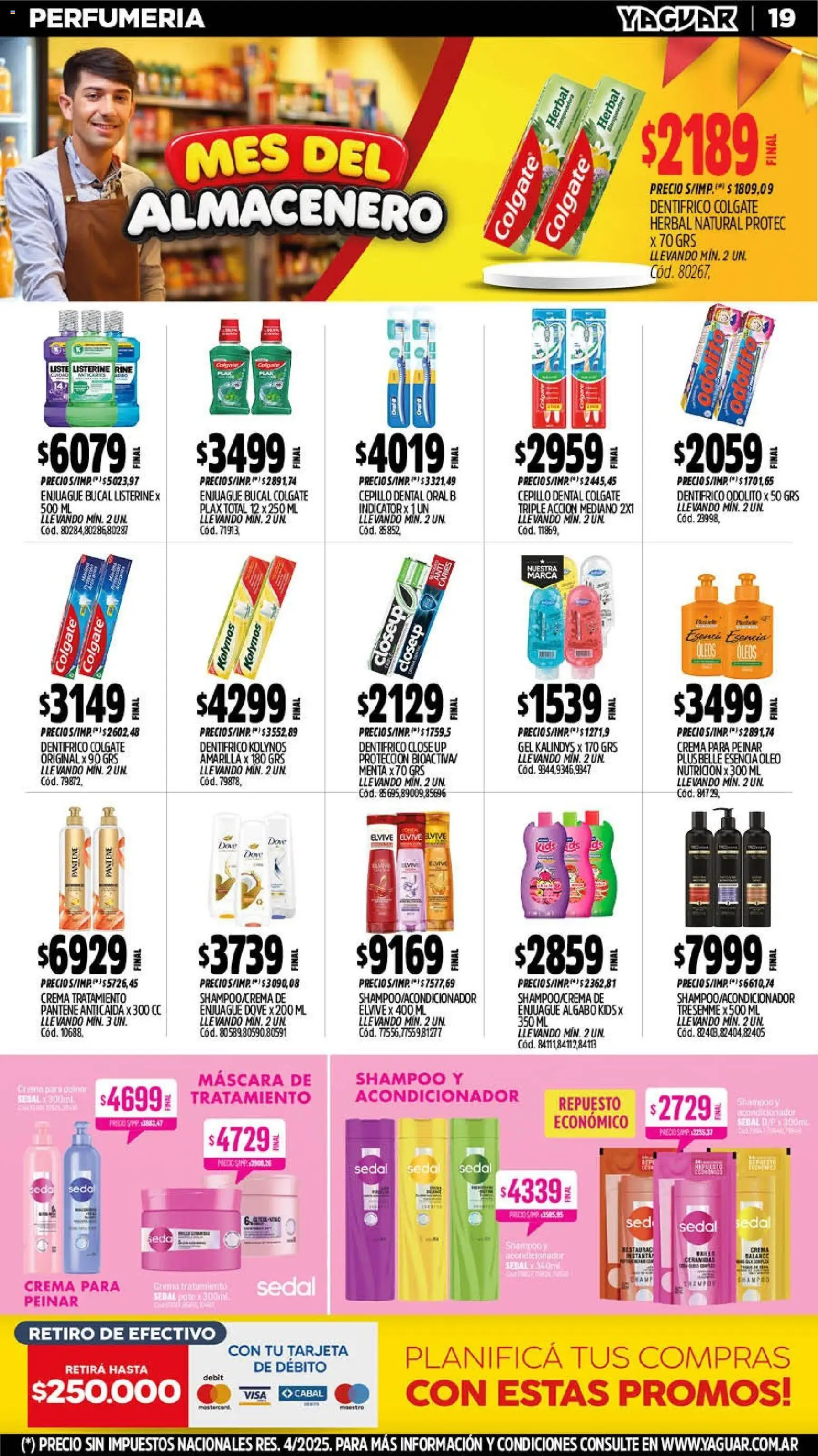 Yaguar - Oferta Semanal San Juan │ válido desde el 14/09/2026 | Página: 19 | Productos: Listerine, Cepillo, Máscara, Acondicionador
