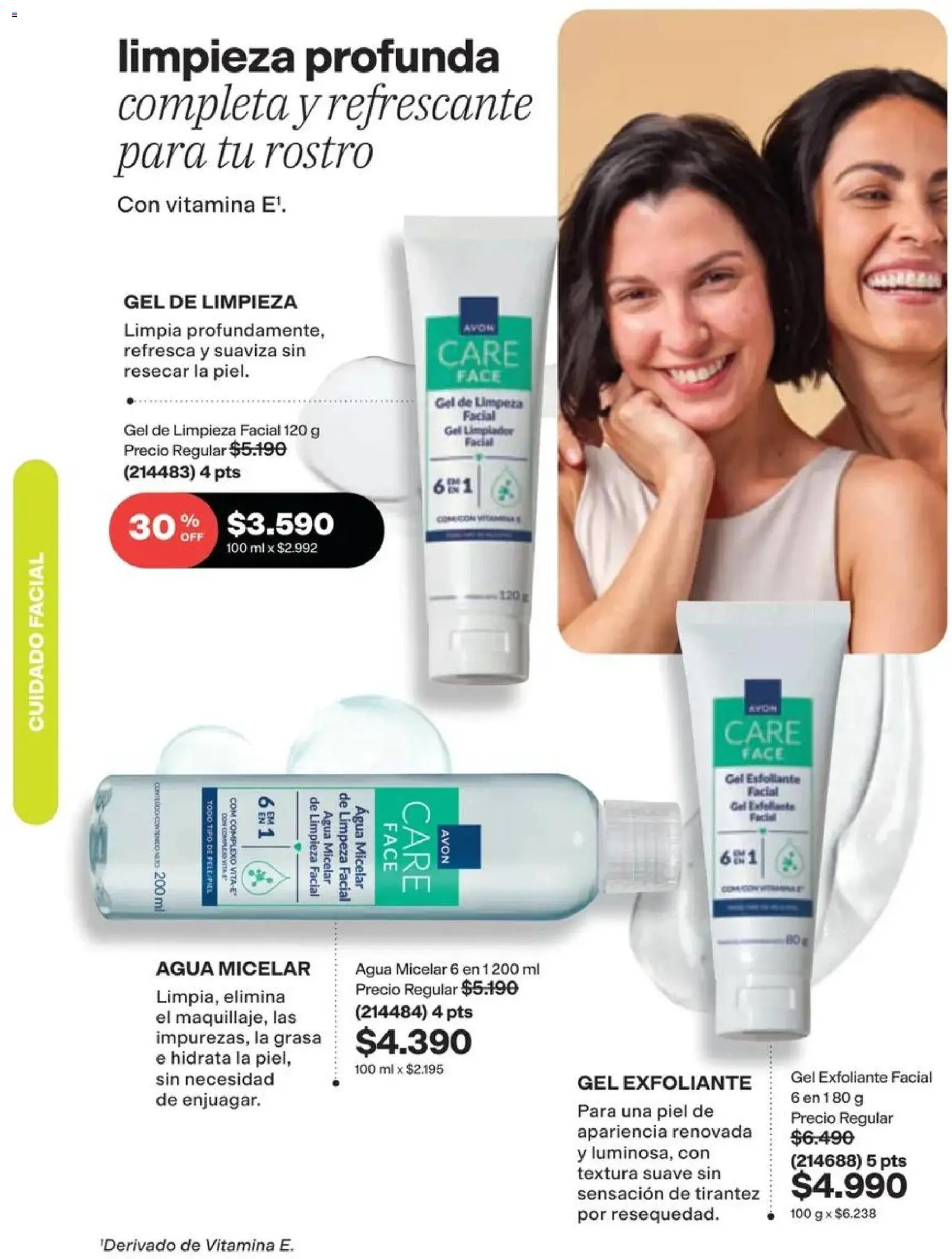 Catálogo Avon Campaña 14 │ válido desde el 15.09.2026 | Página: 89 | Productos: Exfoliante facial, Agua, Limpiador