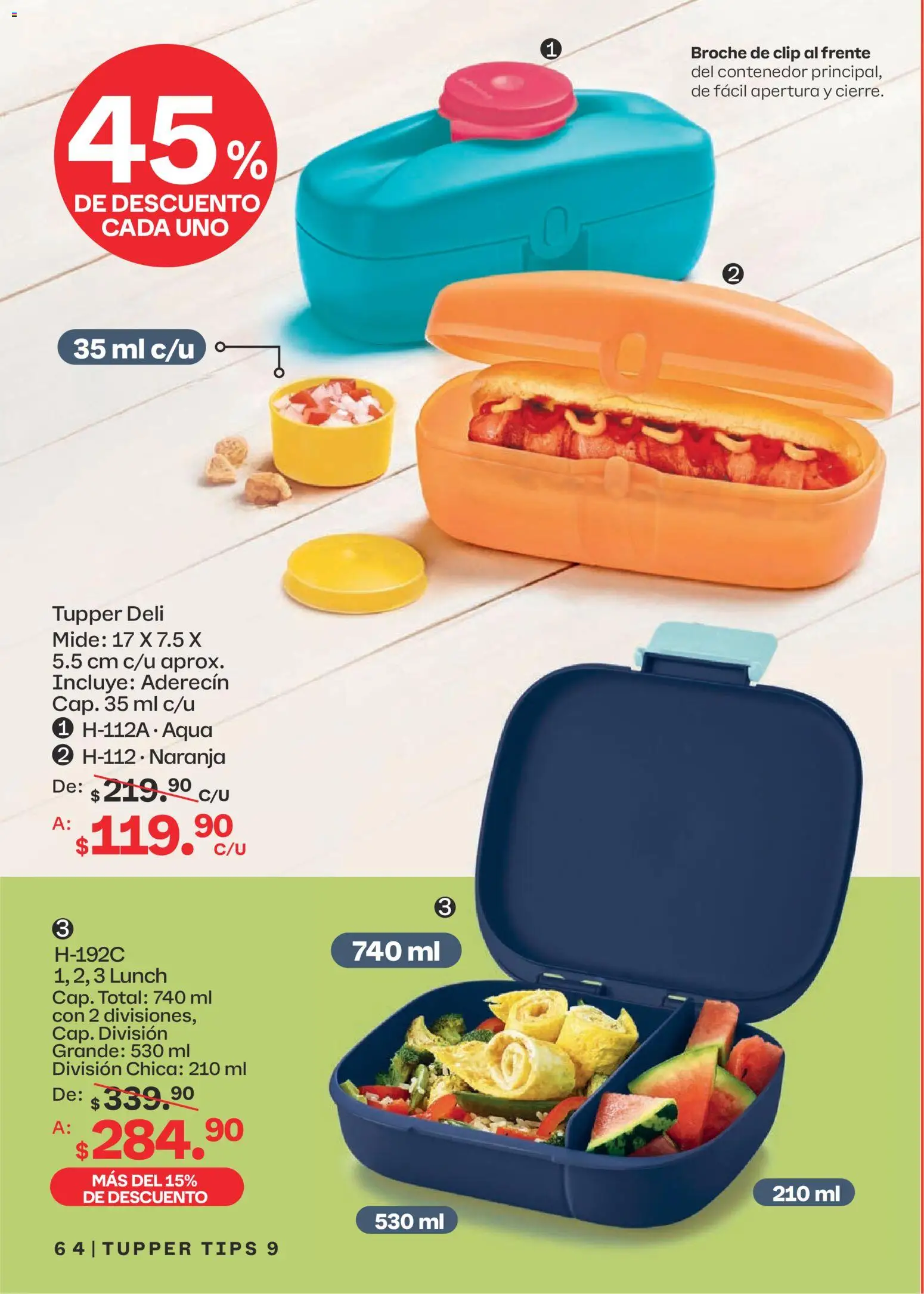 Nuevas ofertas de Tupperware válidas en toda la República Mexicana desde el 10/08/2026. ¡Encuentra las mejores ofertas en Tupperware catálogo! | Página: 64 | Productos: Tupper, Contenedor