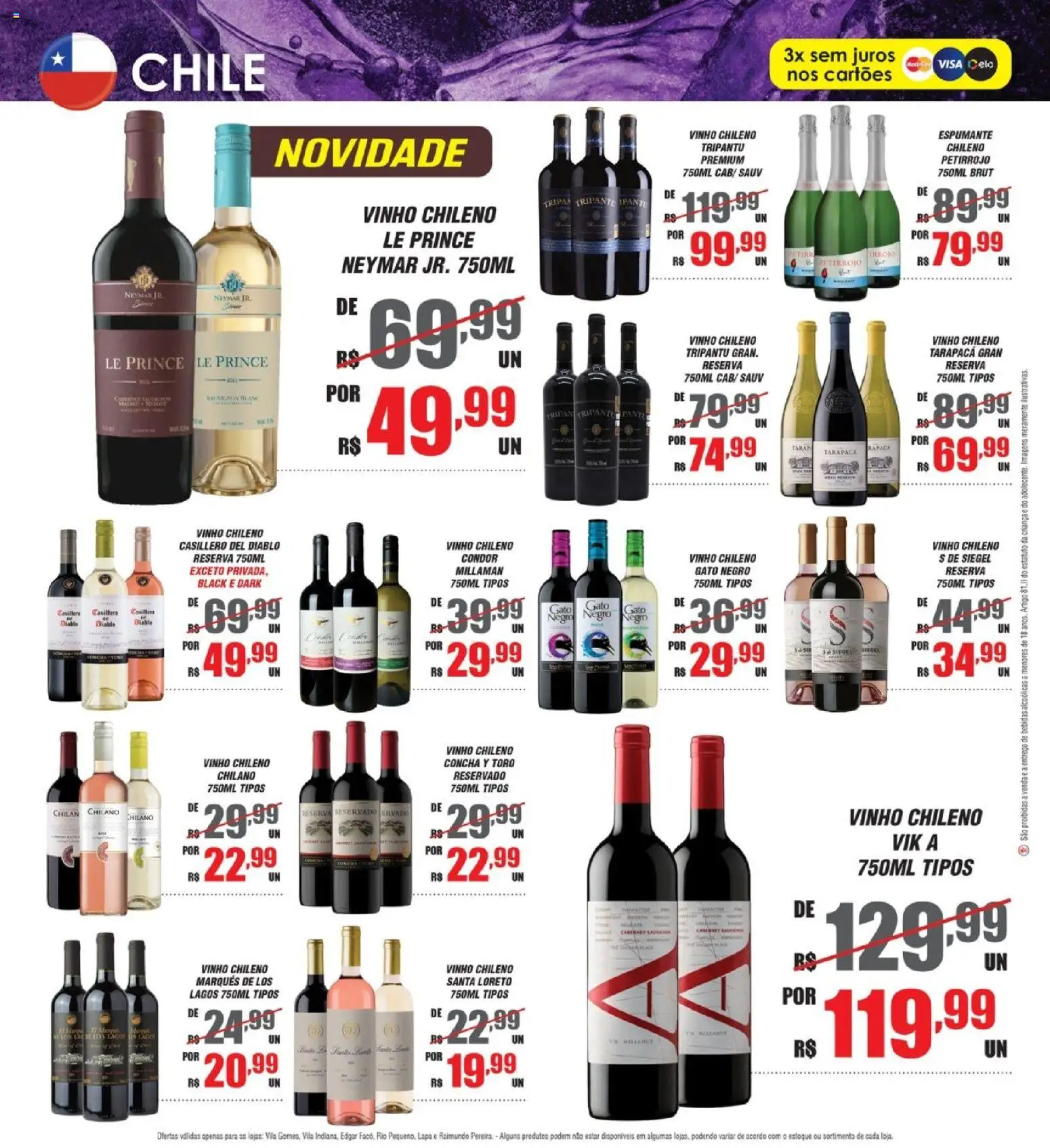 Violeta Supermercados Folheto - válido de 18/07/2026 | Página: 4 | Produtos: Espumante, Vinho