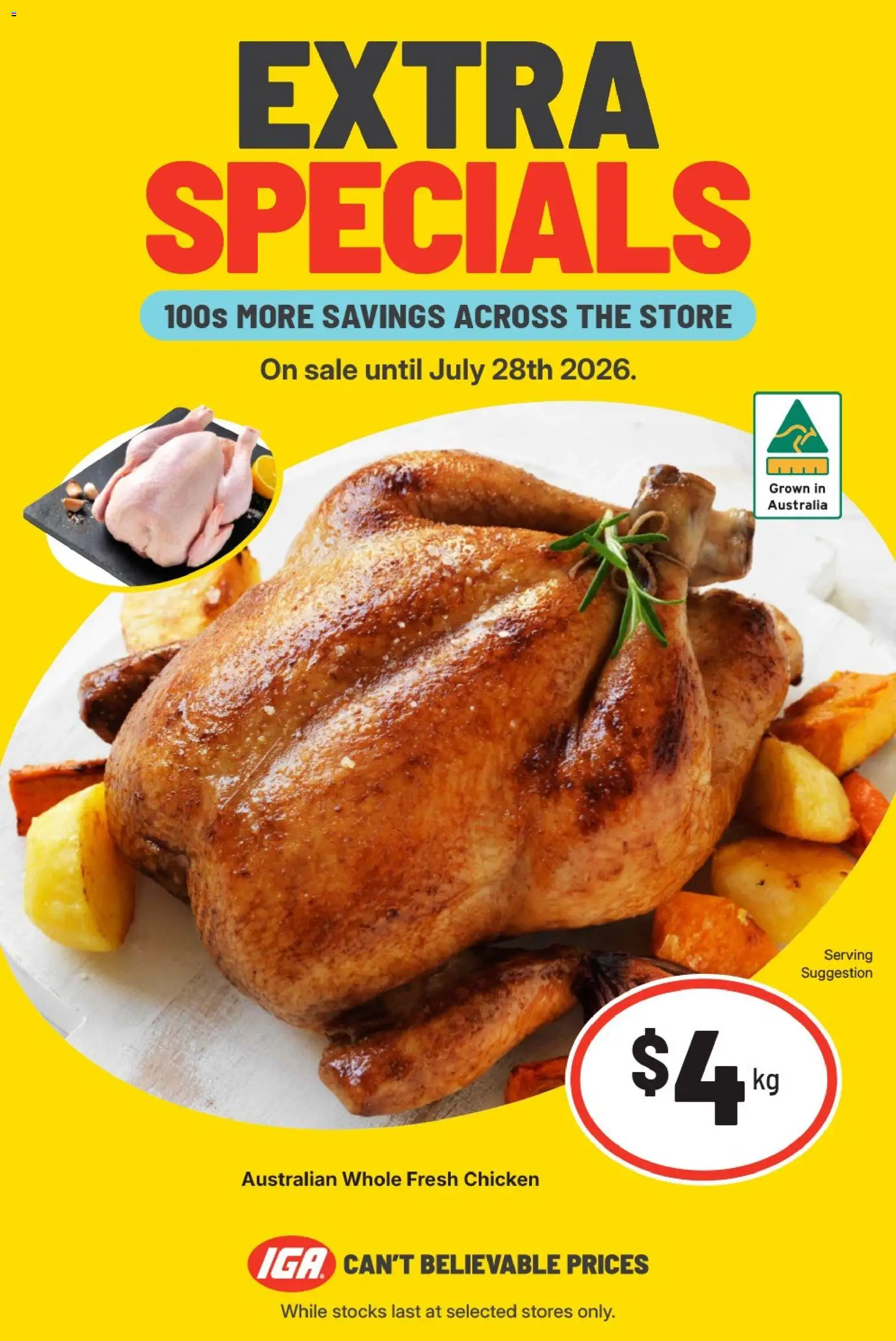 IGA catalogue - valid from 28/07/2026 | Page: 8 | Products: Chicken