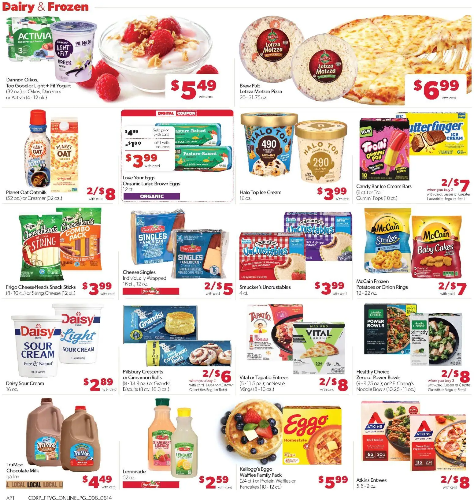 Family Fare Weekly Ad - MI - valid from 14.06.2026 | Page: 12 | Products: Pizza, Beef, Ice cream, Potatoes