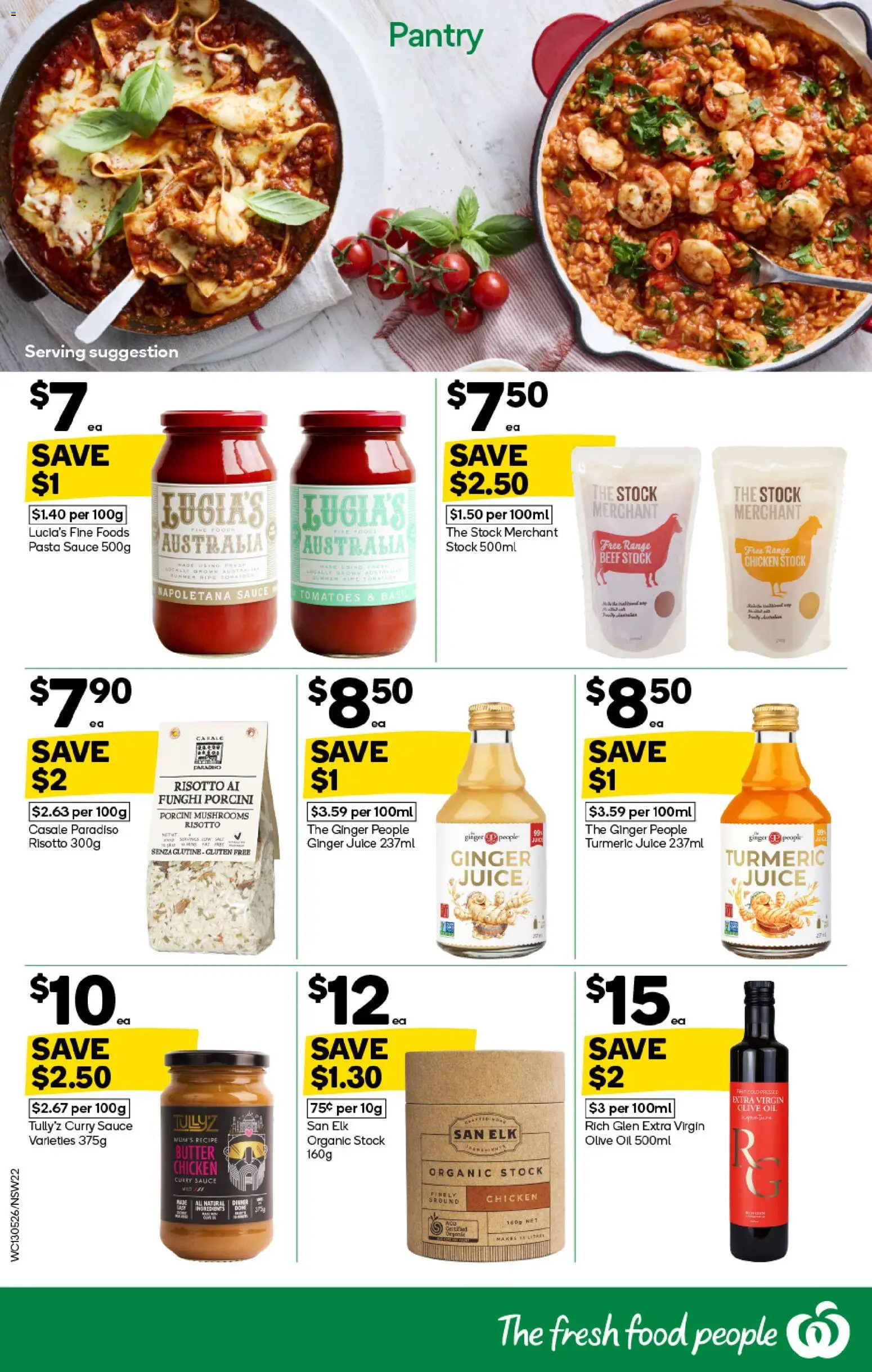 Woolworths catalogue - valid from 13.05.2026 | Page: 22 | Products: Juice, Olive oil, Sauce, Press
