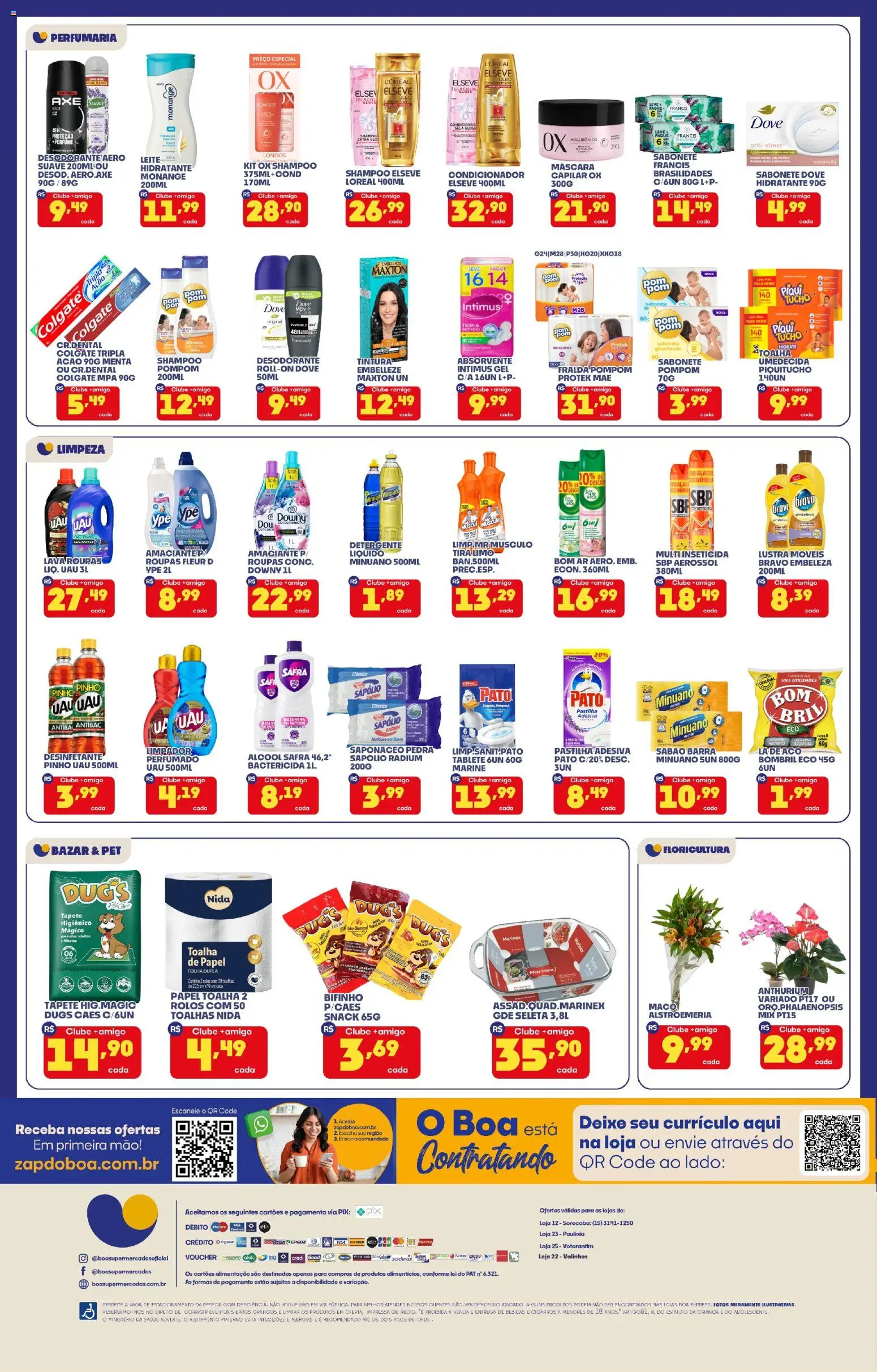 Boa Supermercados Folheto - válido de 14/08/2026 | Página: 4 | Produtos: Lustra móveis, Dove, Pato, Amaciante