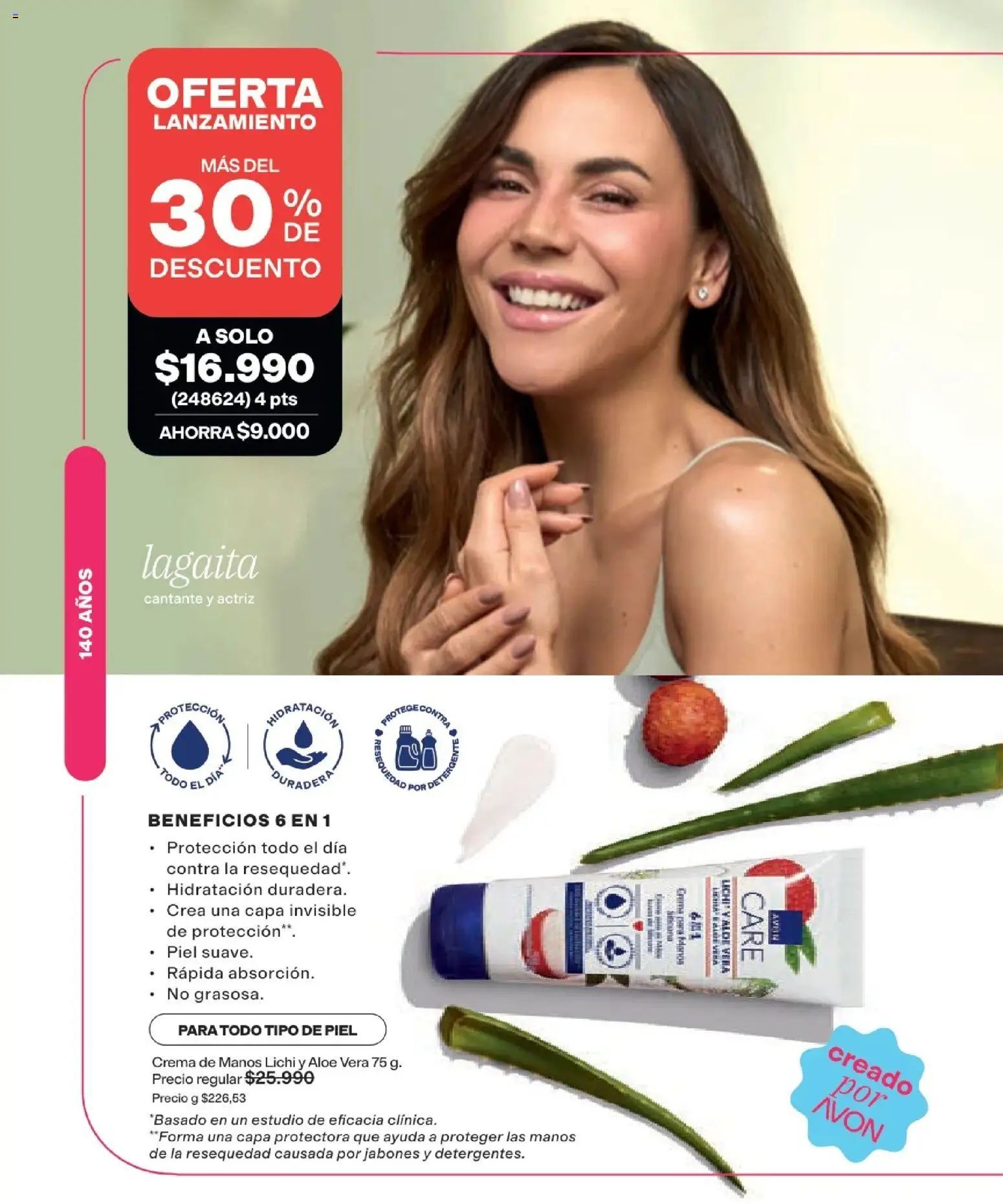 Avon revista - valida desde el 16/08/2026 | Página: 8 | Productos: Crema, Crema de manos, Aloe vera