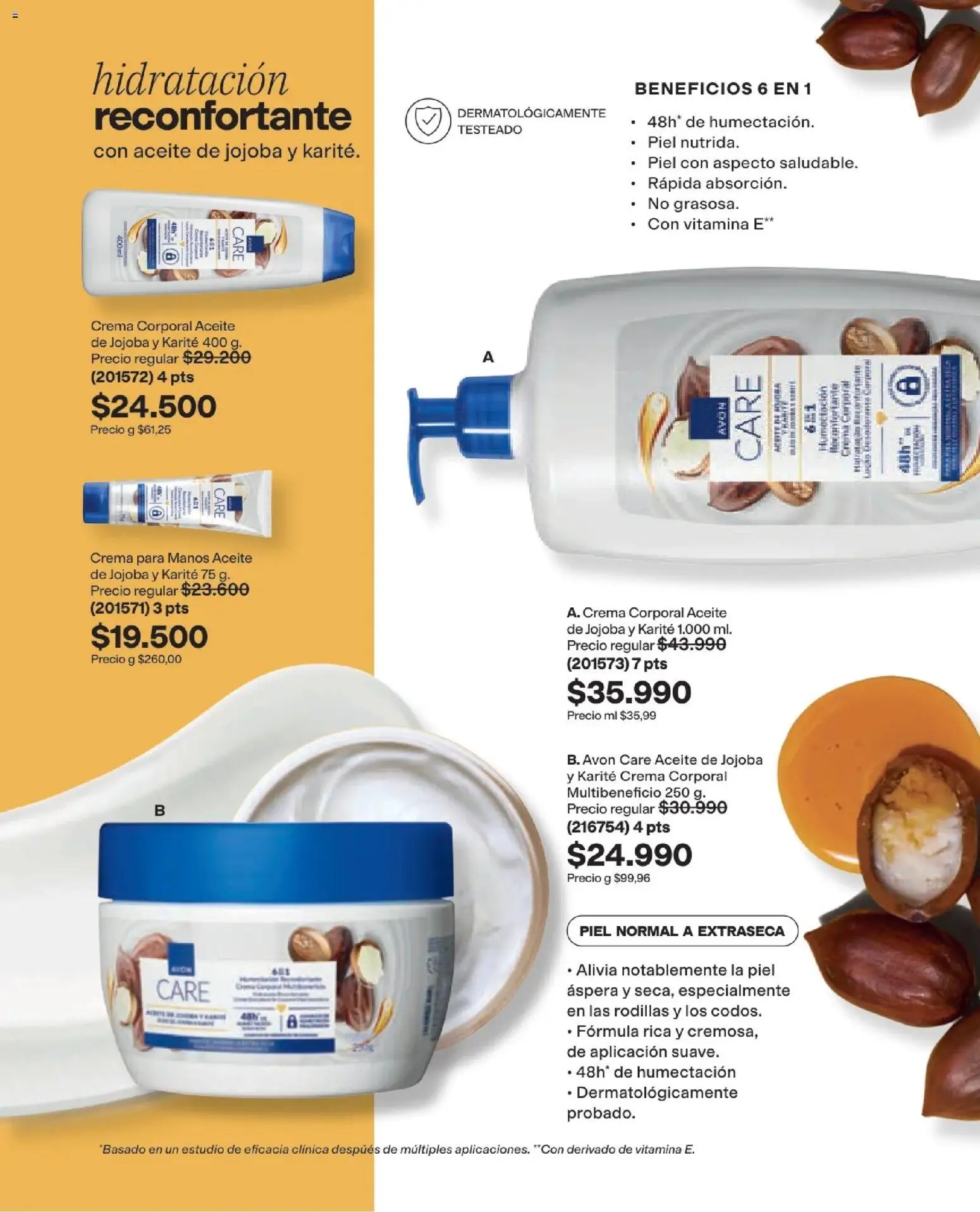 Avon revista - valida desde el 16/08/2026 | Página: 131 | Productos: Crema, Crema para manos, Aceite