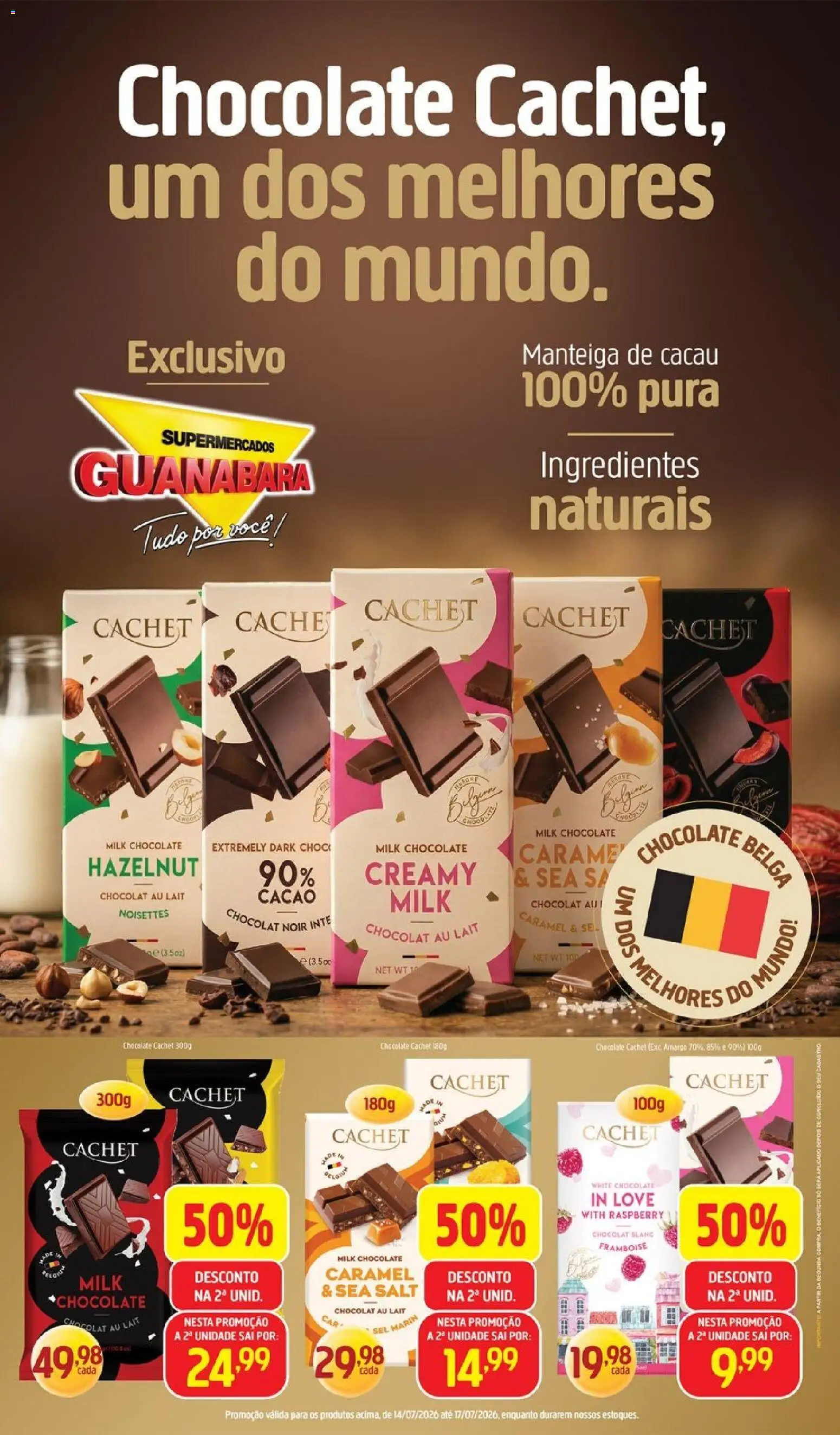 Supermercados Guanabara Folheto - válido de 14/07/2026 | Página: 6 | Produtos: Manteiga de cacau, Cará, Manteiga, Chocolate