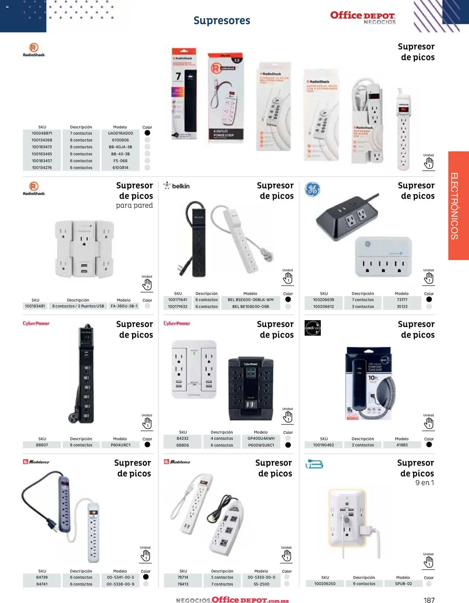 Nuevas ofertas de Office Depot válidas en toda la República Mexicana desde el 12/01/2026. ¡Encuentra las mejores ofertas en Office Depot catálogo 2026! | Página: 189 | Productos: Usb