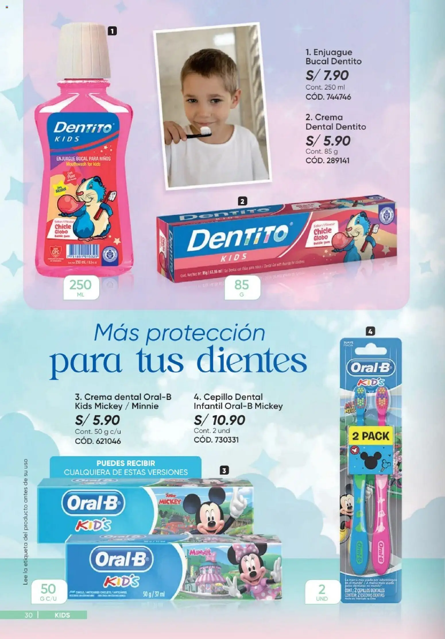 Catálogo Azzorti válido desde 20/09/2026 | Página: 30 | Productos: Chicle, Enjuague bucal, Crema
