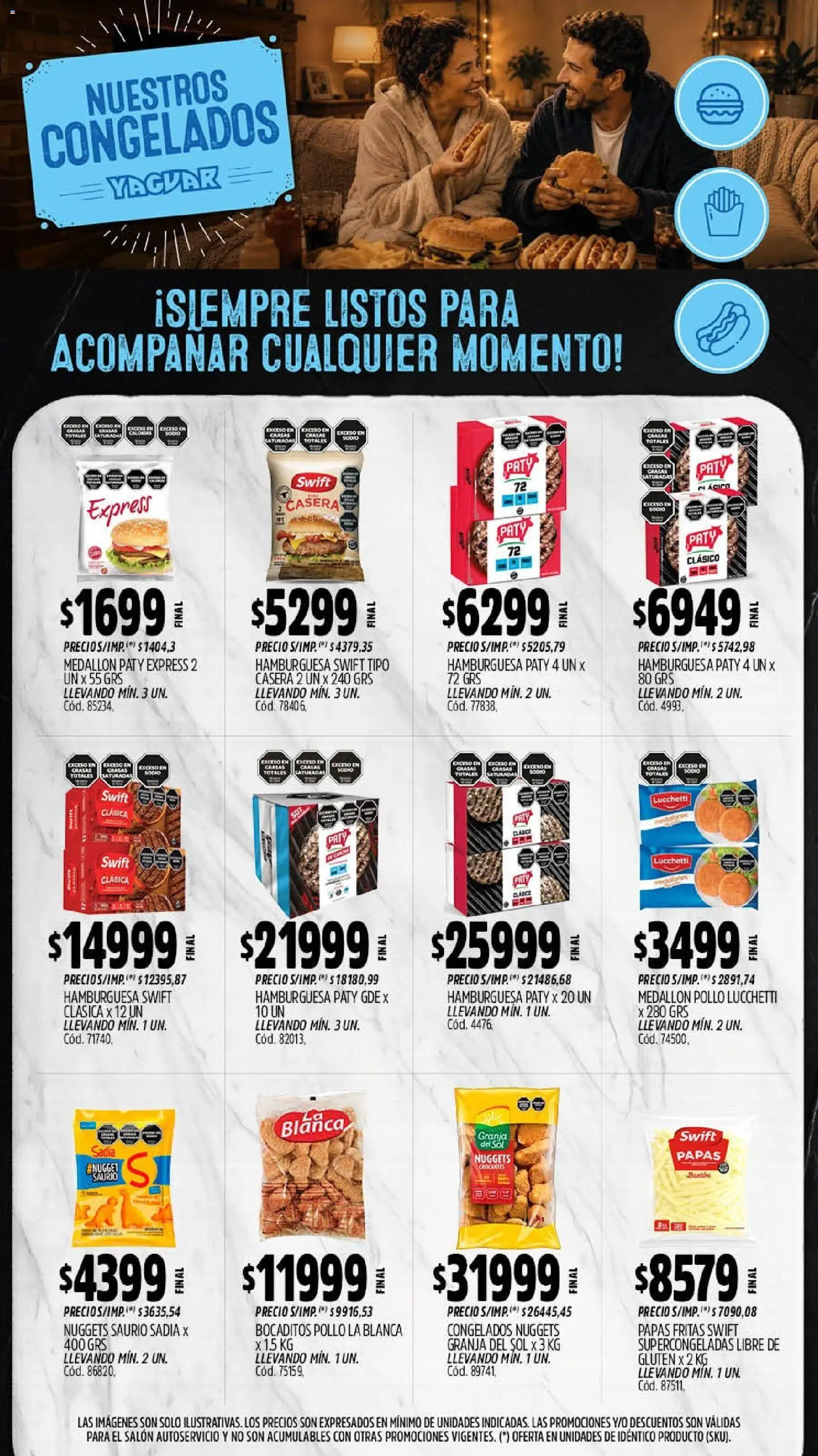 Yaguar - Oferta Semanal San Juan │ válido desde el 14/09/2026 | Página: 10 | Productos: Pollo, Hamburguesa, Papas, Papas fritas