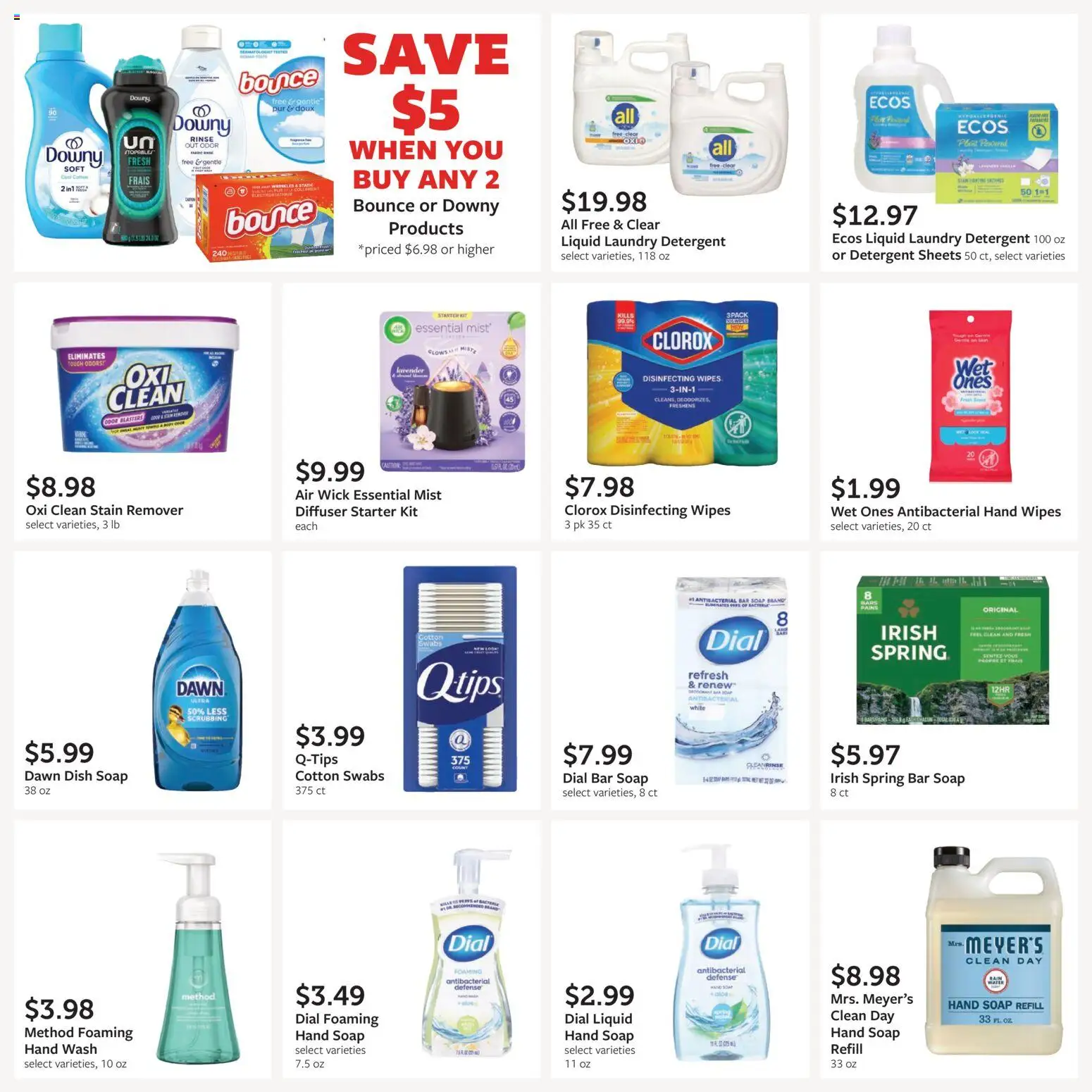 Fareway Monthly Ad - valid from 08/31/2026 | Page: 32 | Products: Laundry detergent, Soap, Detergent, Disinfecting wipes