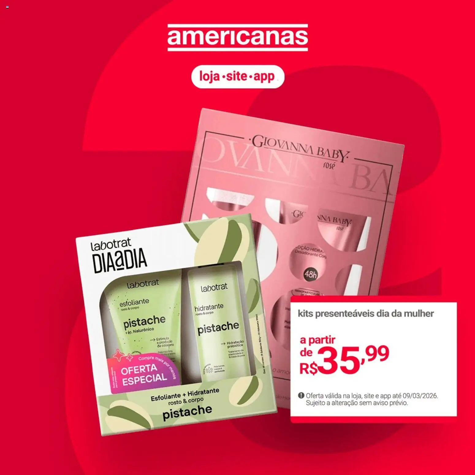 Lojas Americanas Folheto - válido de 09.03.2026 | Página: 2 | Produtos: Colágeno, Pistache, Desodorante