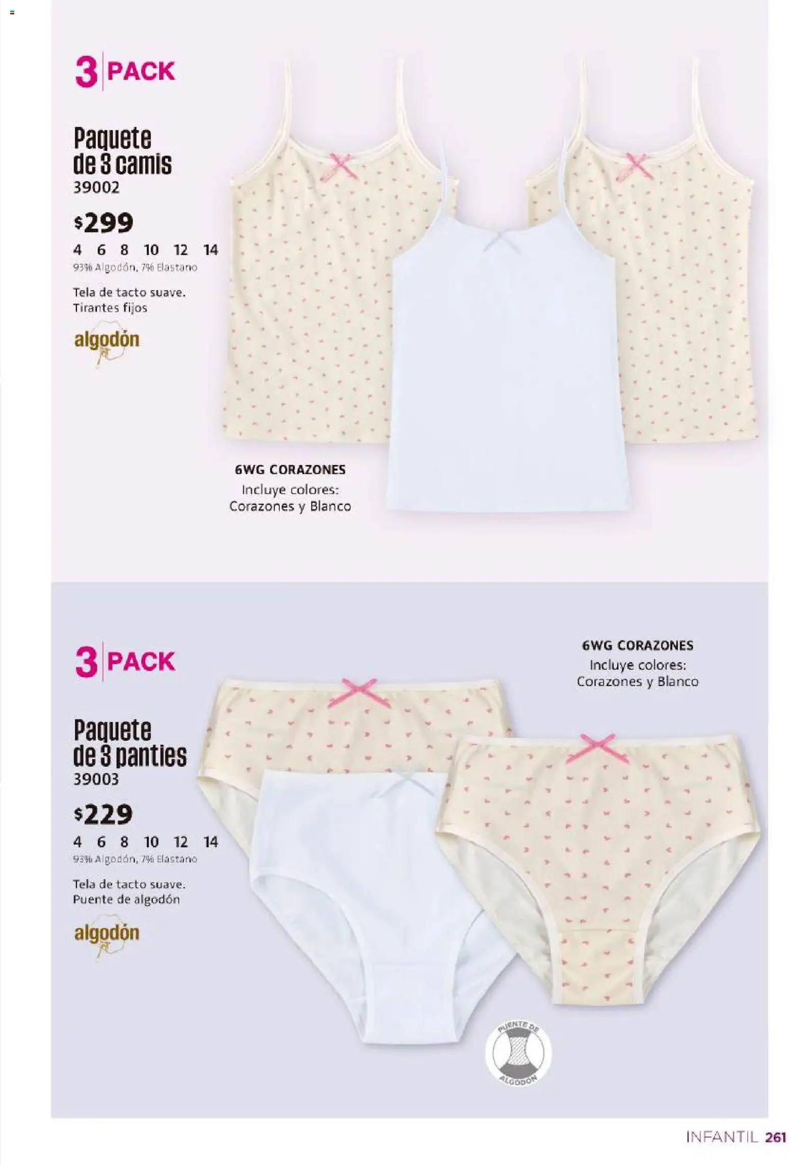 Nuevas ofertas de Ilusión válidas en toda la República Mexicana desde el 01/08/2026. ¡Encuentra las mejores ofertas en Ilusión catálogo Otoño! | Página: 263 | Productos: Algodón, Tirantes