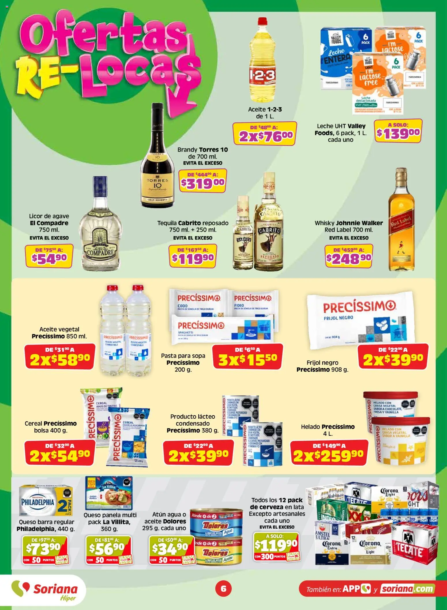 Nuevas ofertas de Soriana válidas en toda la República Mexicana desde el 24/07/2026. ¡Encuentra las mejores ofertas en Soriana Julio Regalado Híper Nacional! | Página: 6
