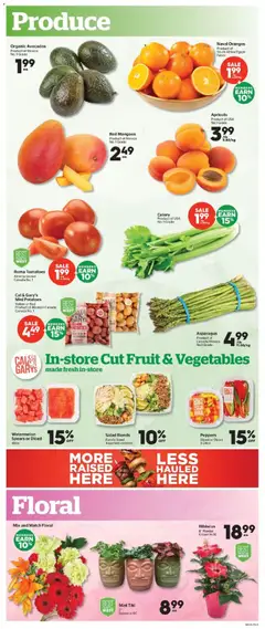 Preview of Calgary Co-op weekly flyer / circulaire from shop Calgary Co-op valid from Jul 2, 2026 | Page: 4 | Products: Salad, Potatoes, Oranges, Tomatoes
