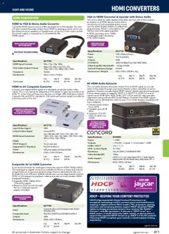Preview of Jaycar Engineering & Scientific Catalogue 2025/2026  - valid from 09.07.2025 | Page: 411 | Products: Adaptor, Device, Gaming console, Weight