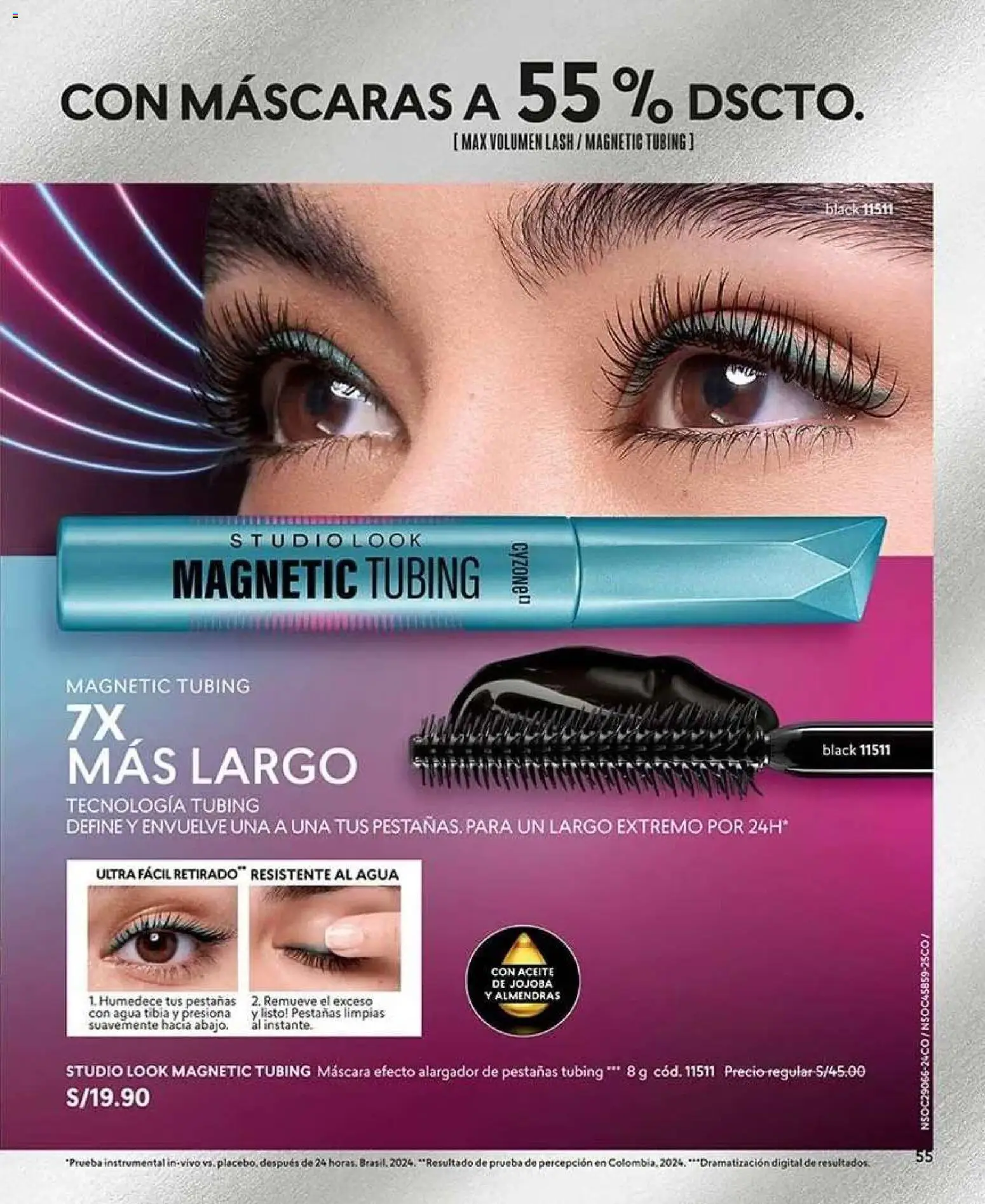 Catálogo CyZone válido desde 22/08/2026 | Página: 55 | Productos: Máscara, Aceite, Almendras, Agua