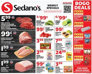 Preview of Sedano's weekly ads valid from 07/08/2026