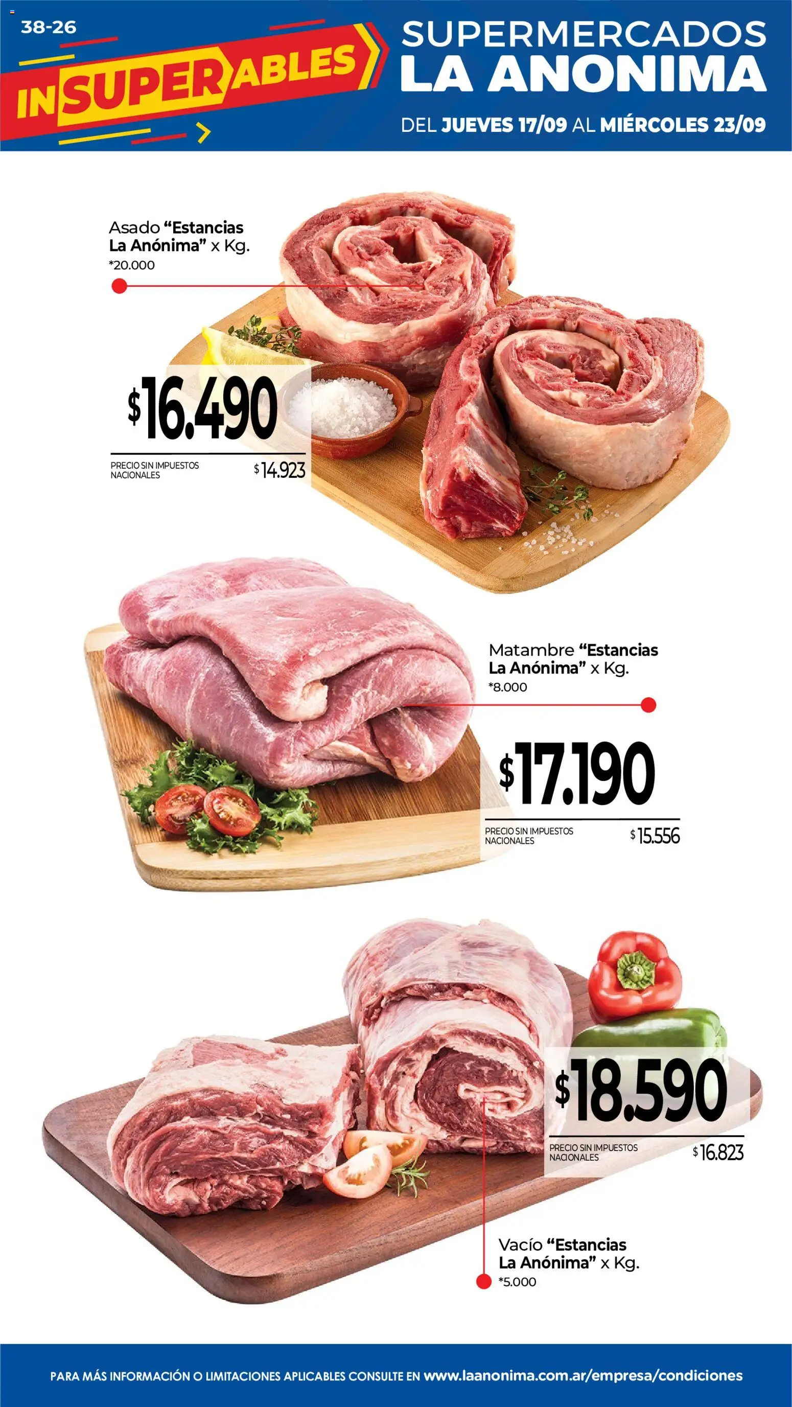 La Anonima - Frescos │ válido desde el 17/09/2026 | Página: 1