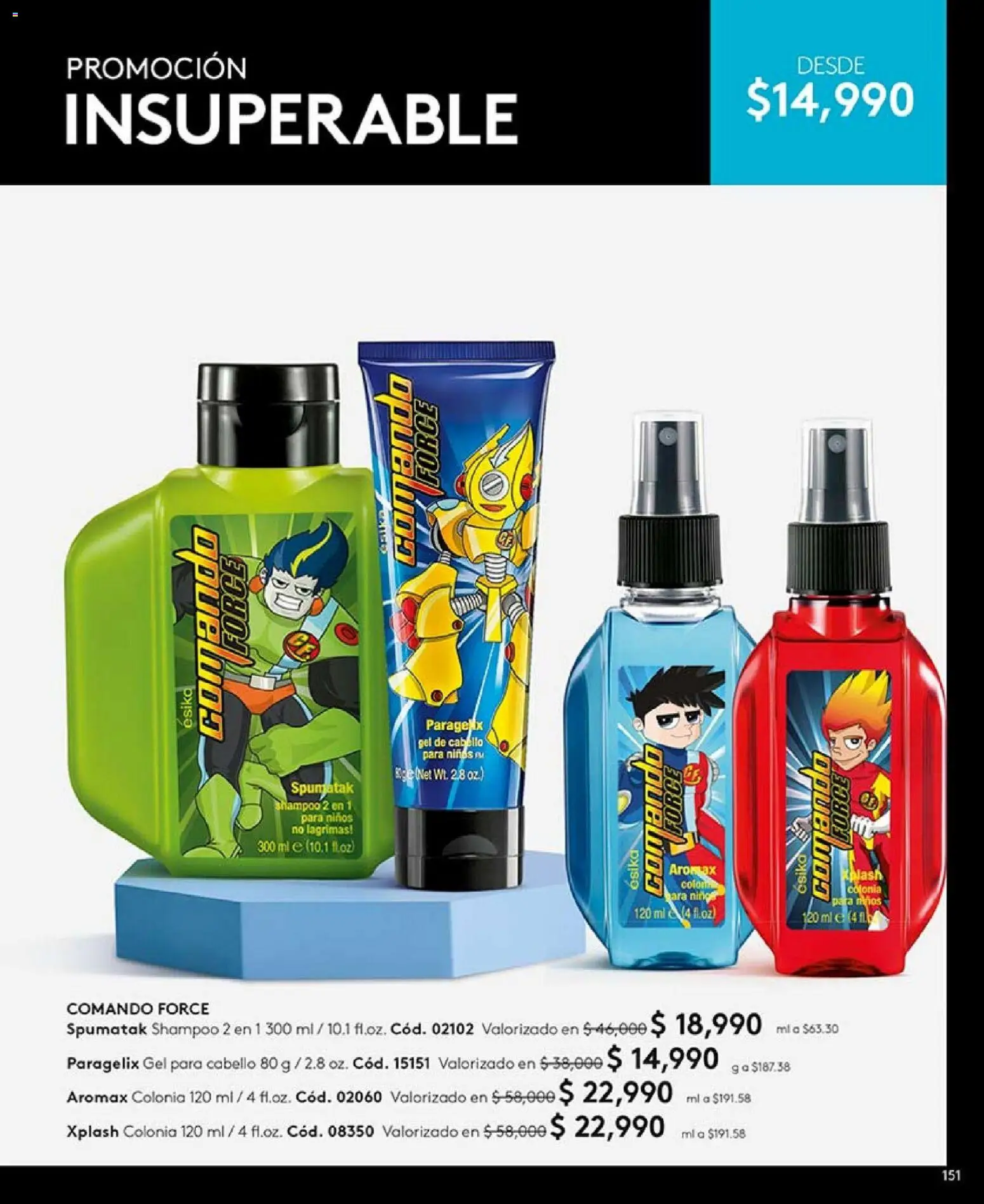 Ésika revista - valida desde el 04.05.2026 | Página: 153 | Productos: Shampoo