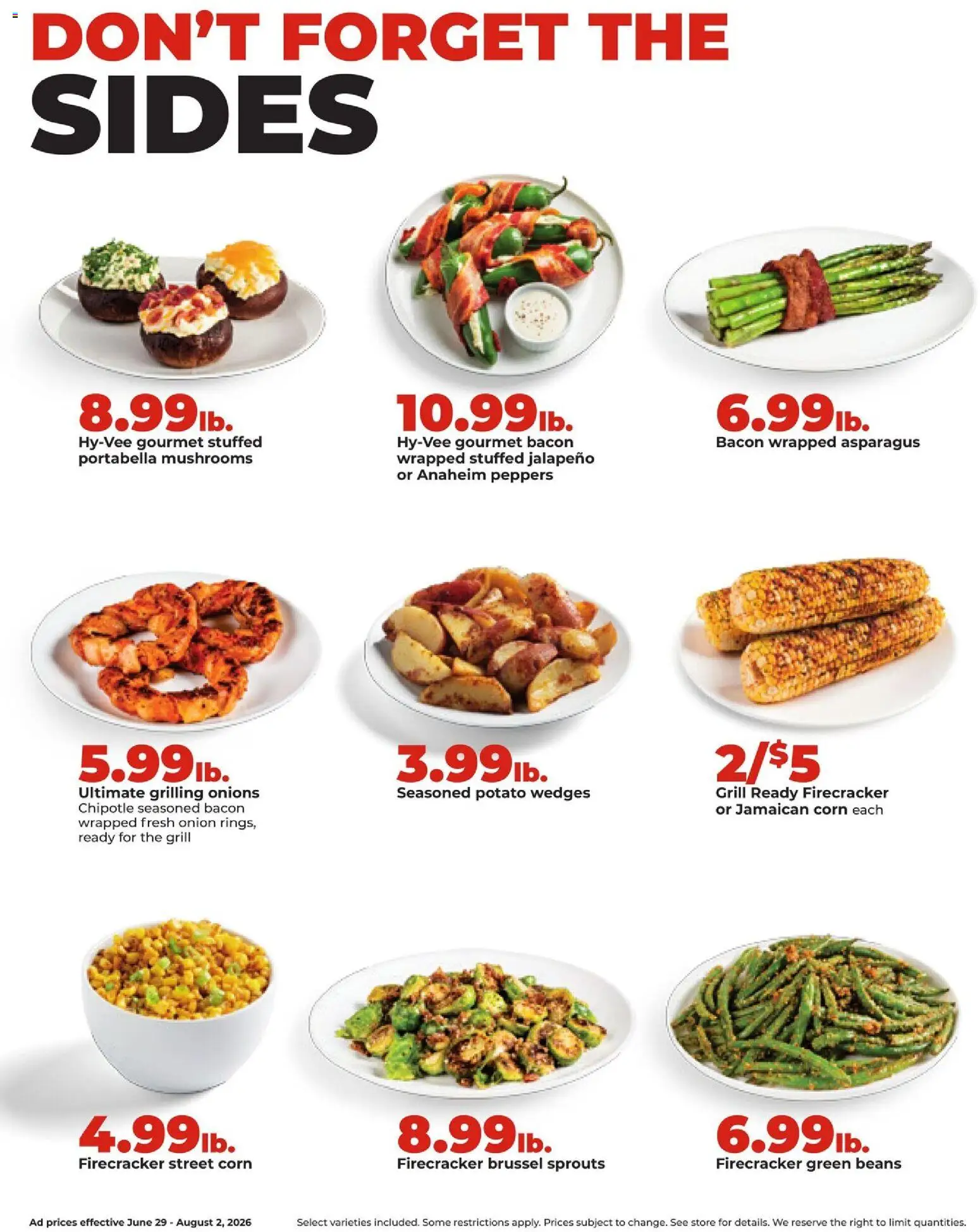HyVee Monthly Ad - valid from 06/29/2026 | Page: 13 | Products: Asparagus, Peppers, Mushrooms, Grill