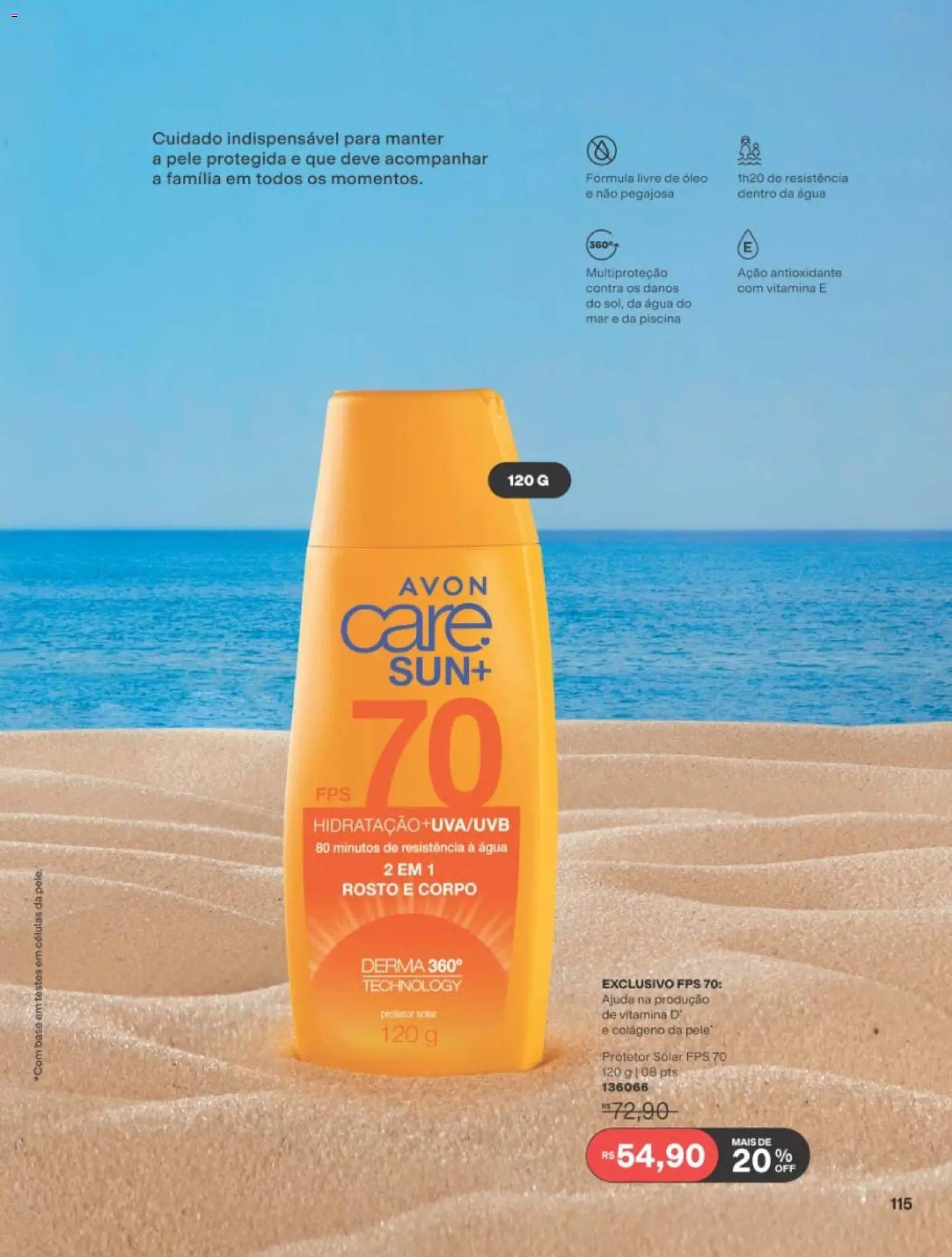 Avon Folheto - válido de 10/08/2026 | Página: 115 | Produtos: Colágeno, Protetor solar, Água, Piscina