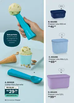 Tupperware catálogo Vitrine 10 - Pré-Visualização do folheto da loja Tupperware, válido de 01/10/2026 | Página: 20 | Produtos: Congelador, Freezer, Sorvete