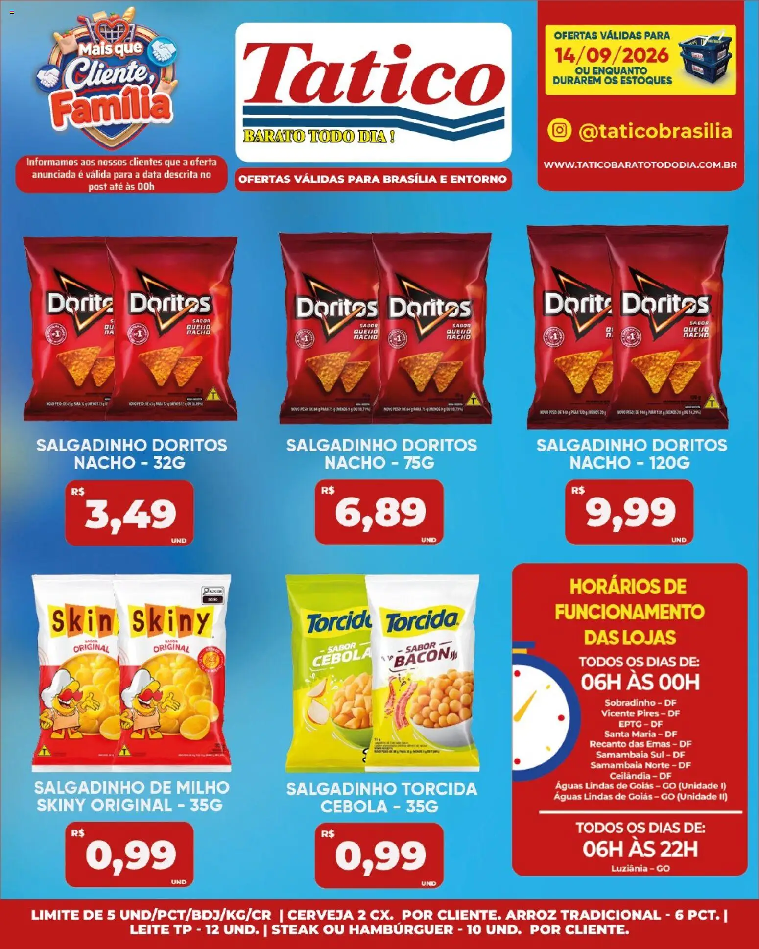 Tatico Folheto - válido de 14/09/2026 | Página: 16 | Produtos: Steak, Leite, Queijo, Cerveja