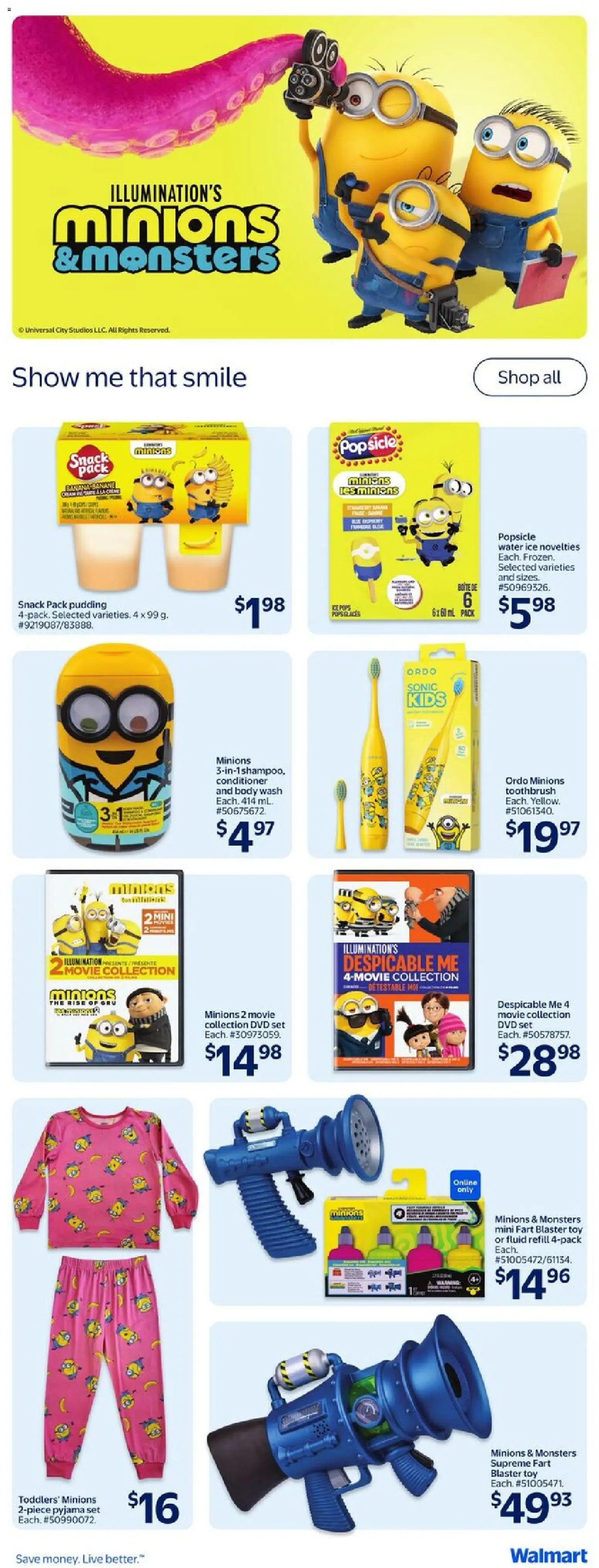 Walmart flyer valid from Jul 9, 2026 | Page: 15 | Products: Cream, Conditioner, Shoes, Pajamas