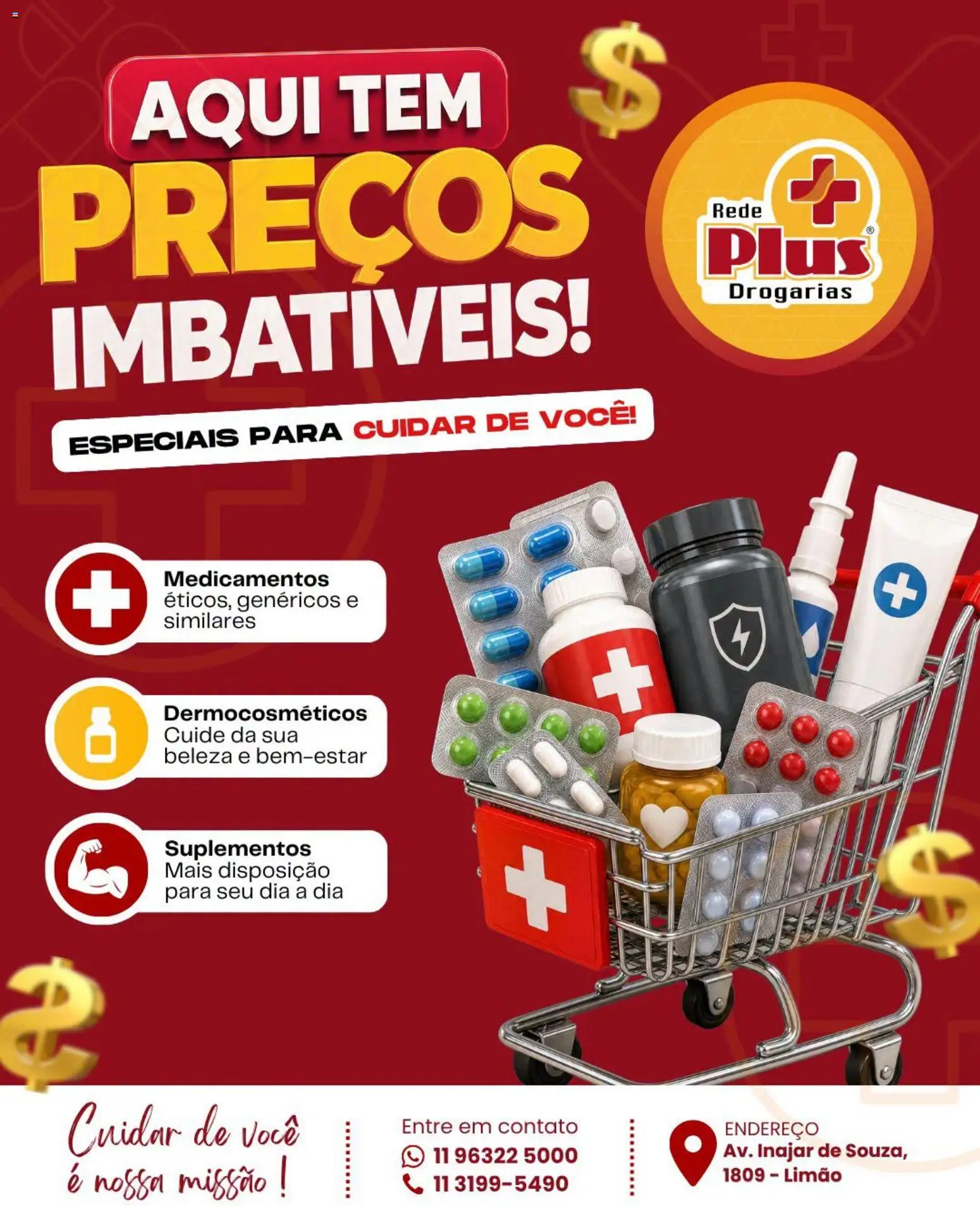 Rede Plus Supermercados Folheto - válido de 21/08/2026 | Página: 1 | Produtos: Suplementos