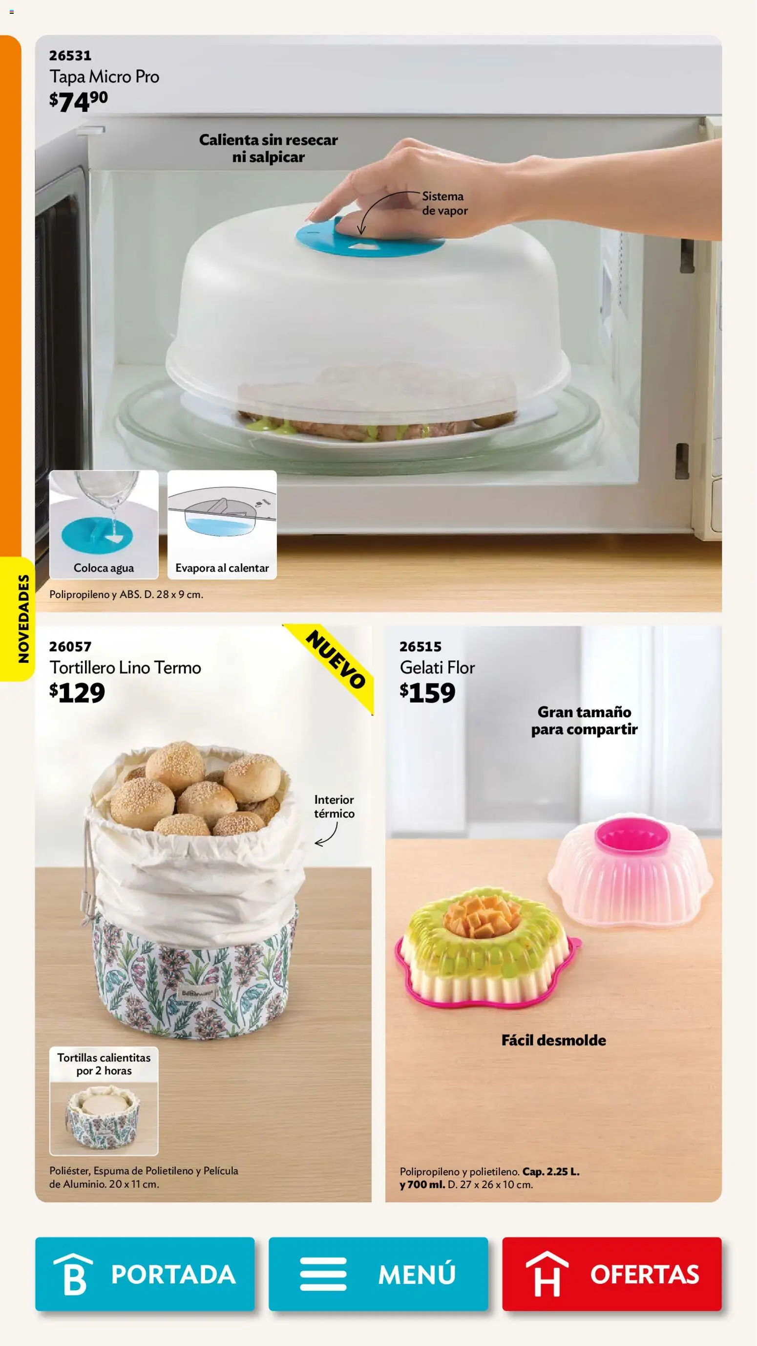 Nuevas ofertas de Betterware válidas en toda la República Mexicana desde el 03/08/2026. ¡Encuentra las mejores ofertas en Betterware campaña 8 2026! | Página: 42 | Productos: Agua, Espuma, Termo, Tortillas