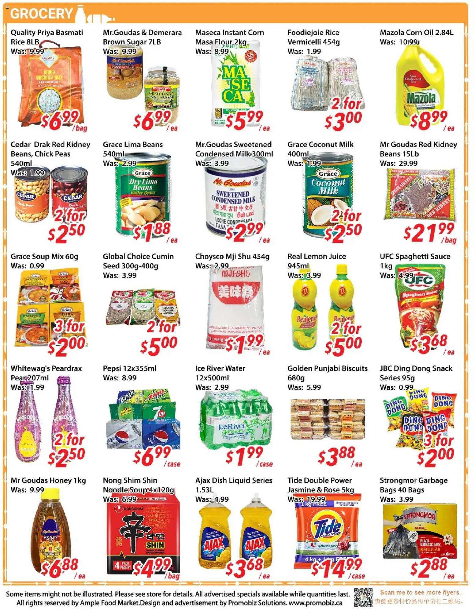 Ample Food Market flyer valid from Jun 26, 2026 | Page: 3 | Products: Rice, Bag, Bed, Oil